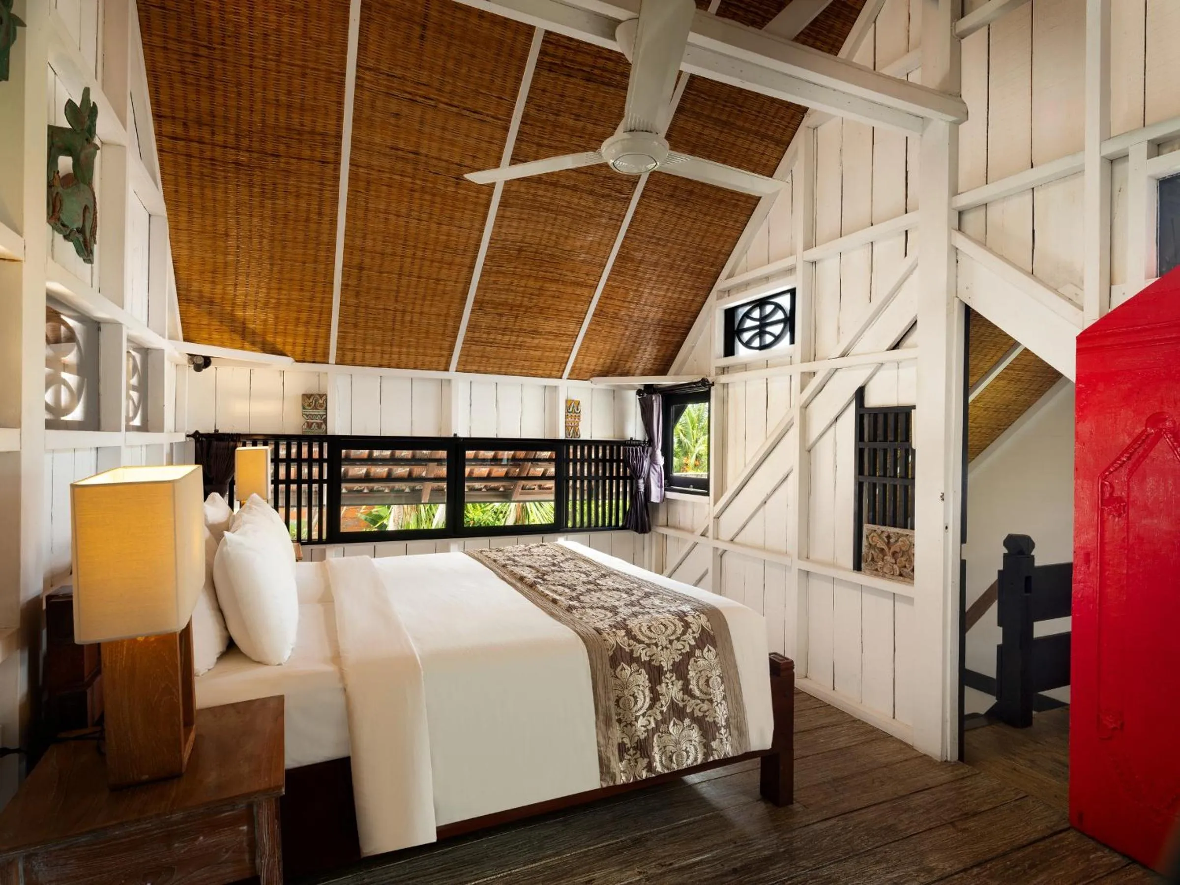 Bedroom, Bed in Amed Lodge by Sudamala Resorts