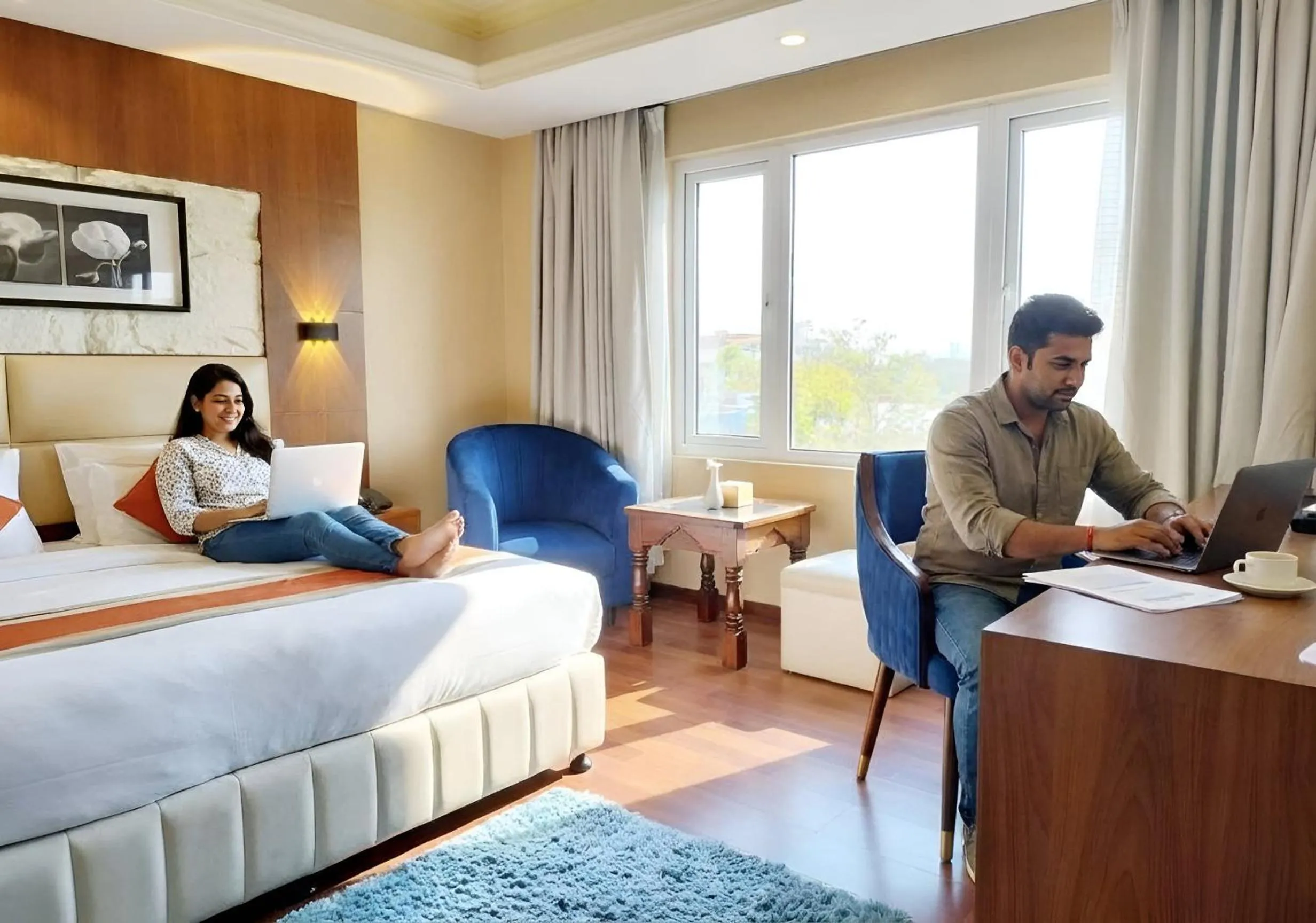 Photo of the whole room, Bed in Kumari Boutique Hotel