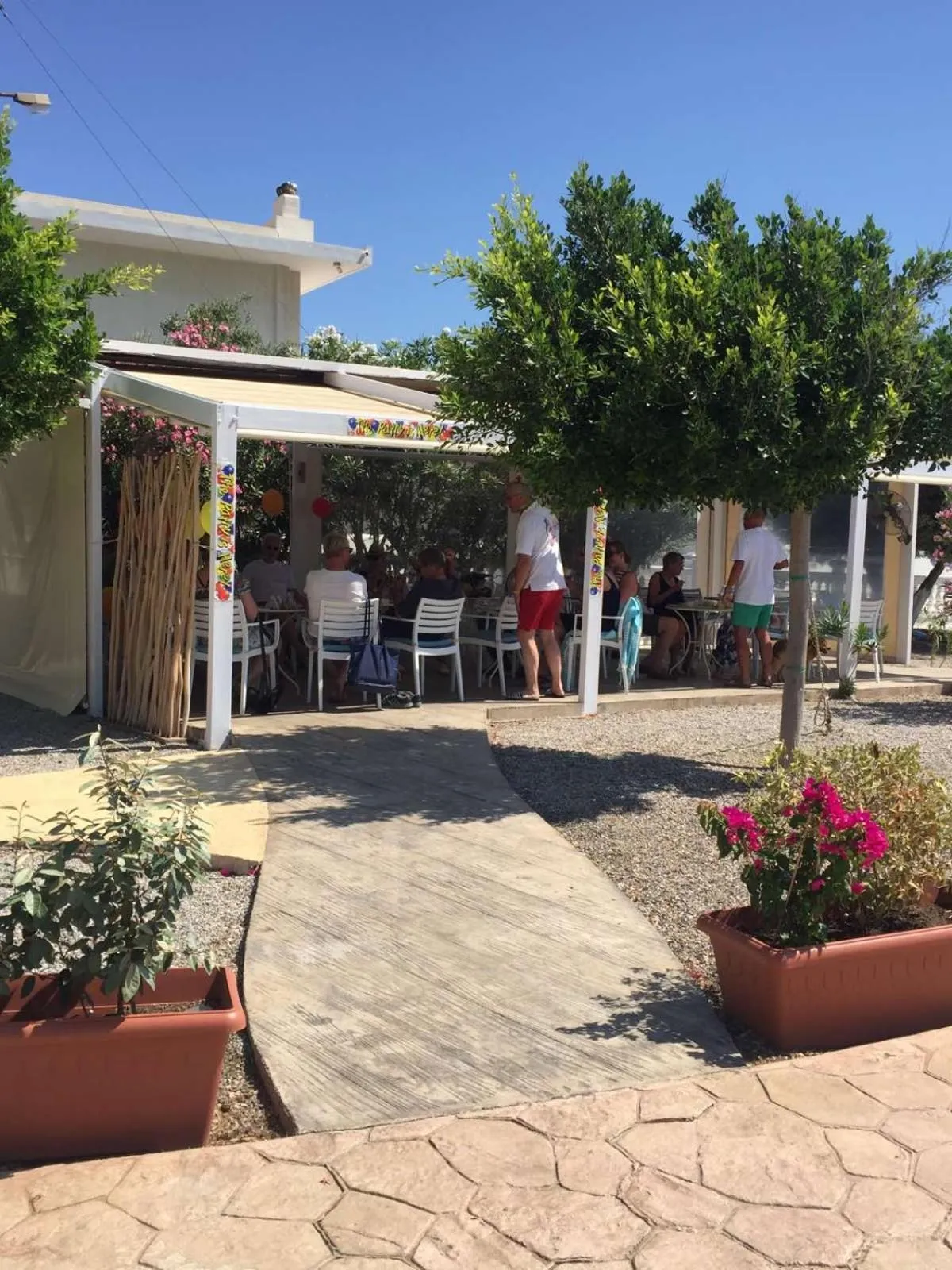 Patio in Tony's Beach Hotel