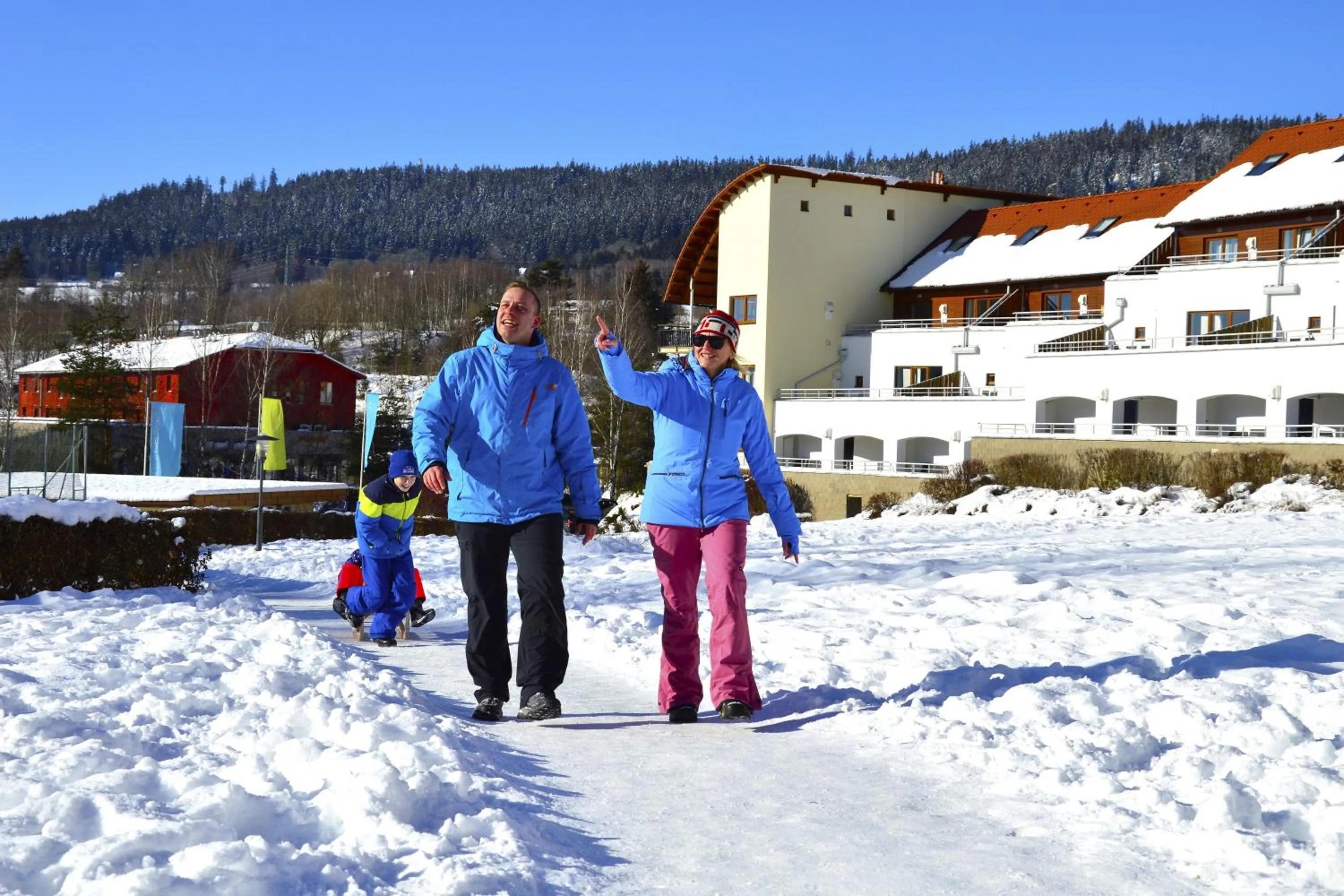 Property building in Lipno Lake Resort