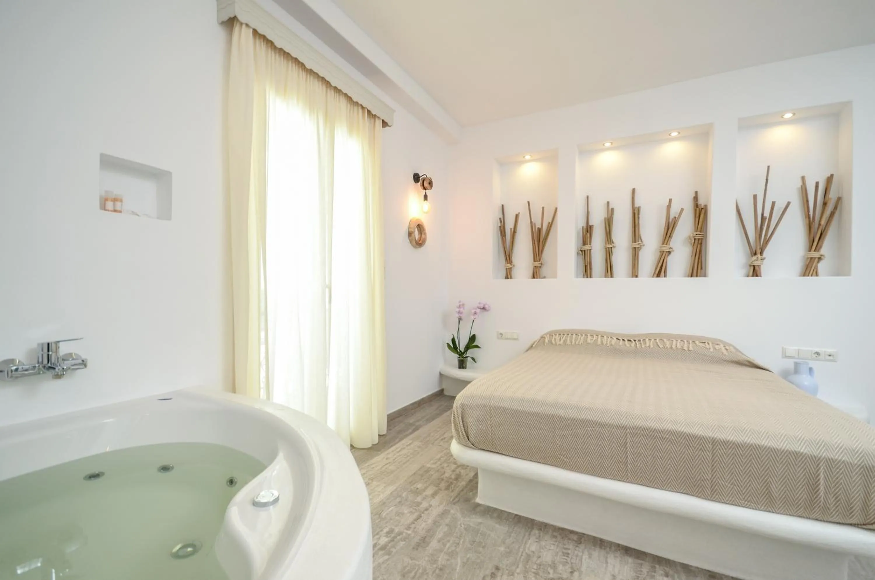 Bed in Blue Sky Summer