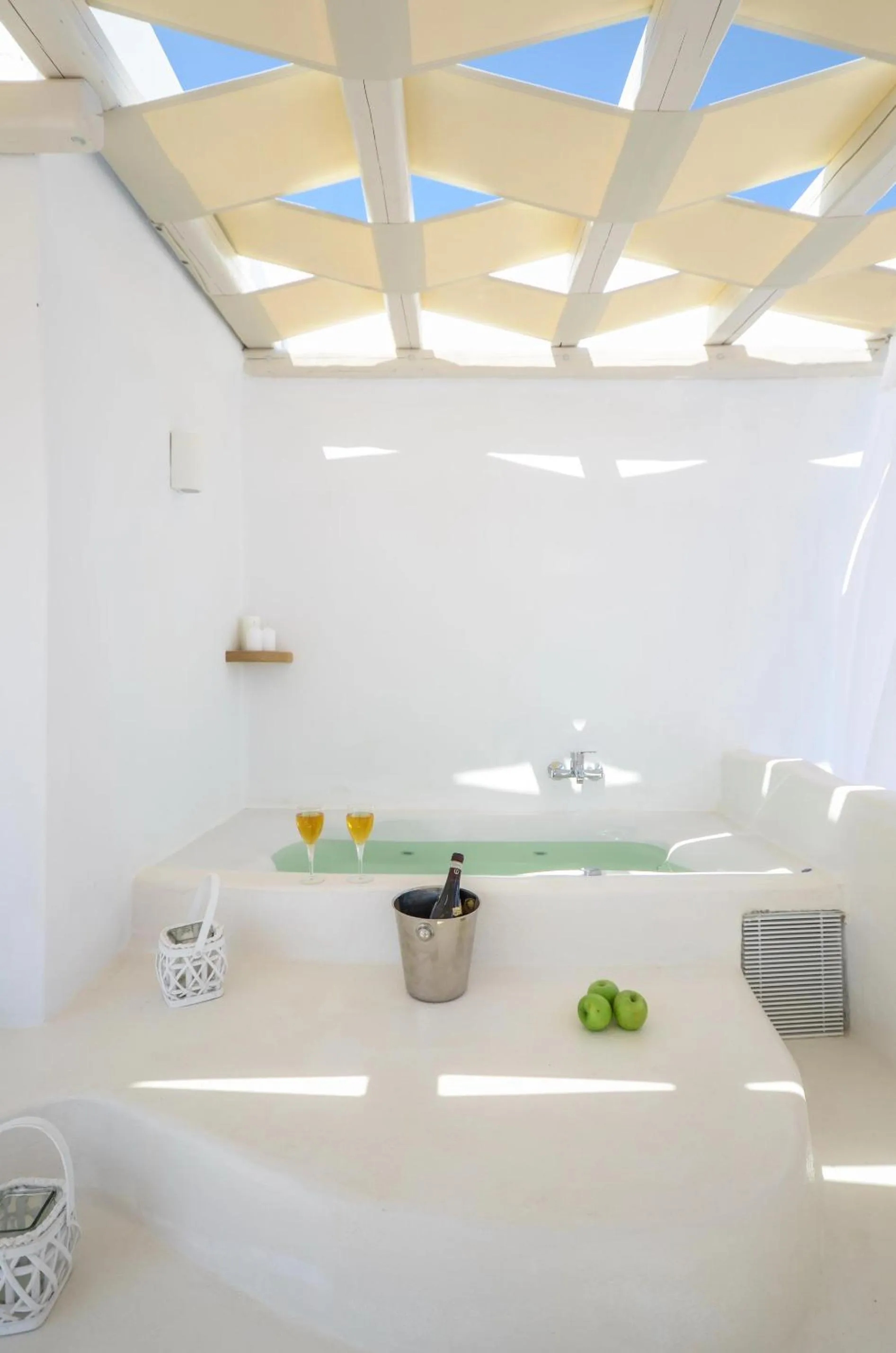 Hot Tub in Blue Sky Summer