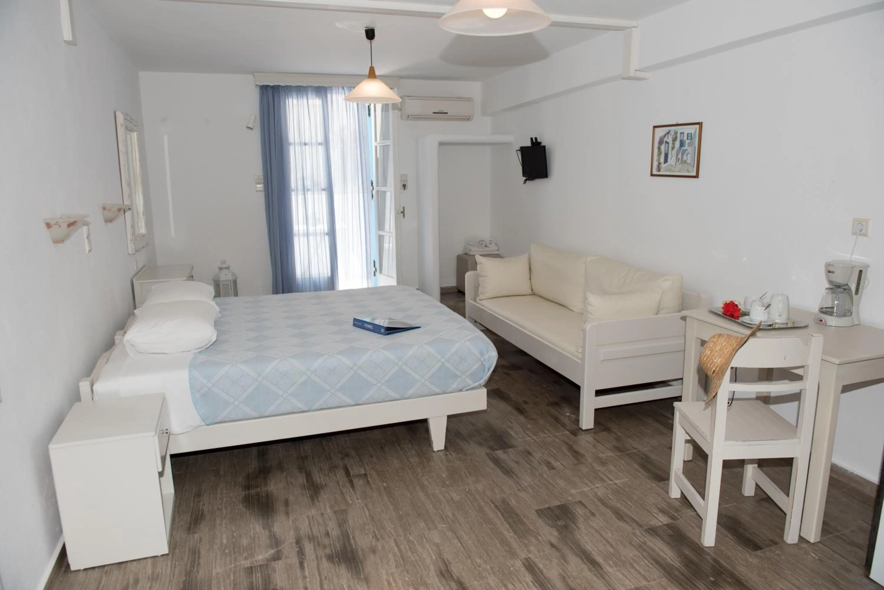 Bed in Blue Sky Summer