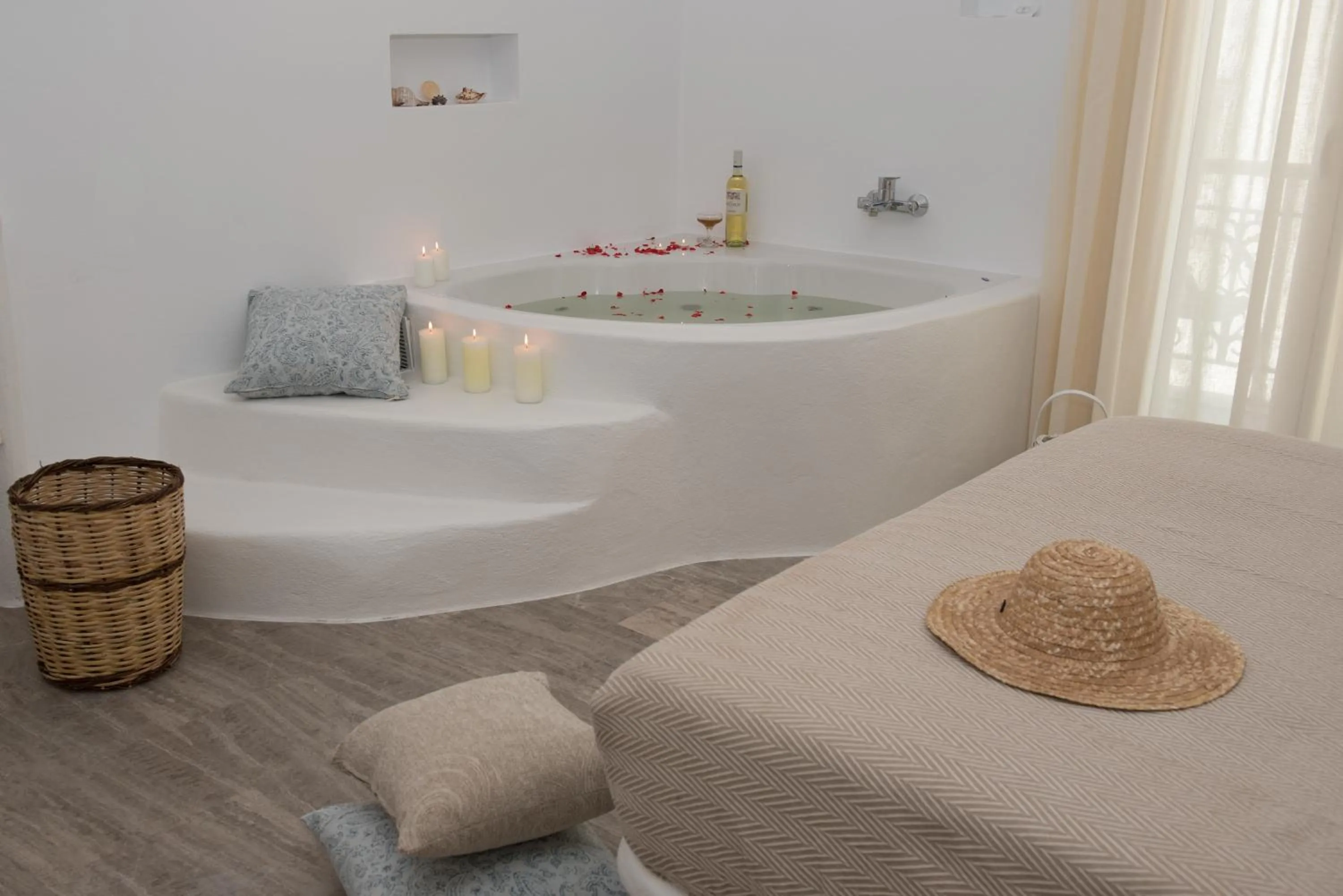 Bed in Blue Sky Summer