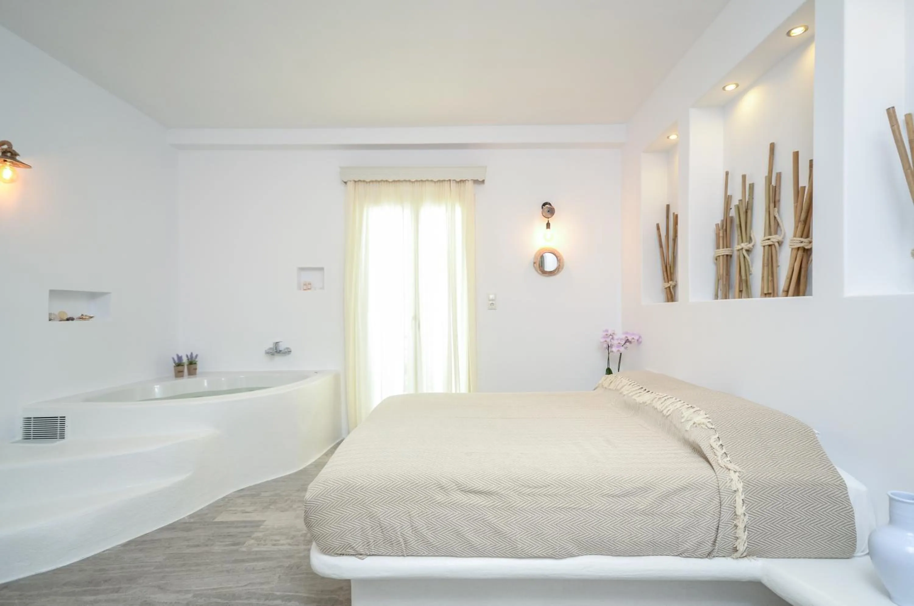 Bed in Blue Sky Summer