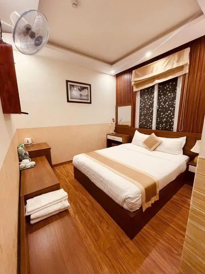 Bed in Duy Vinh Hotel Dalat