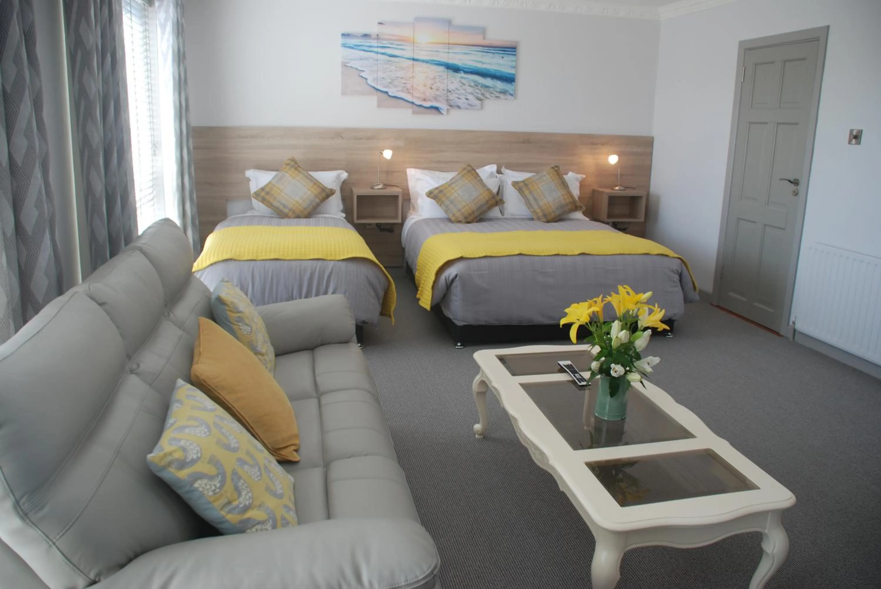 Bed in Tuskar House by the Sea