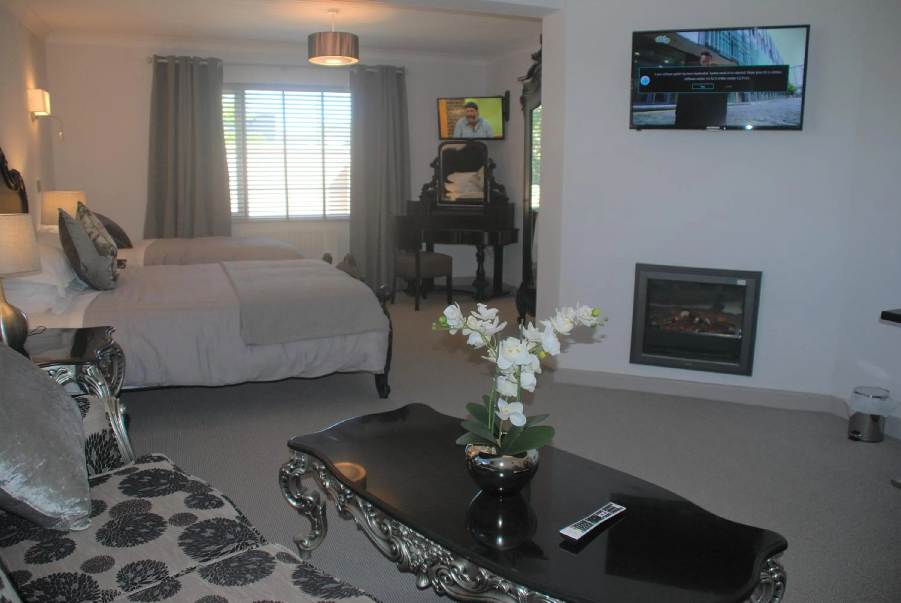 Seating area, Bed in Tuskar House by the Sea