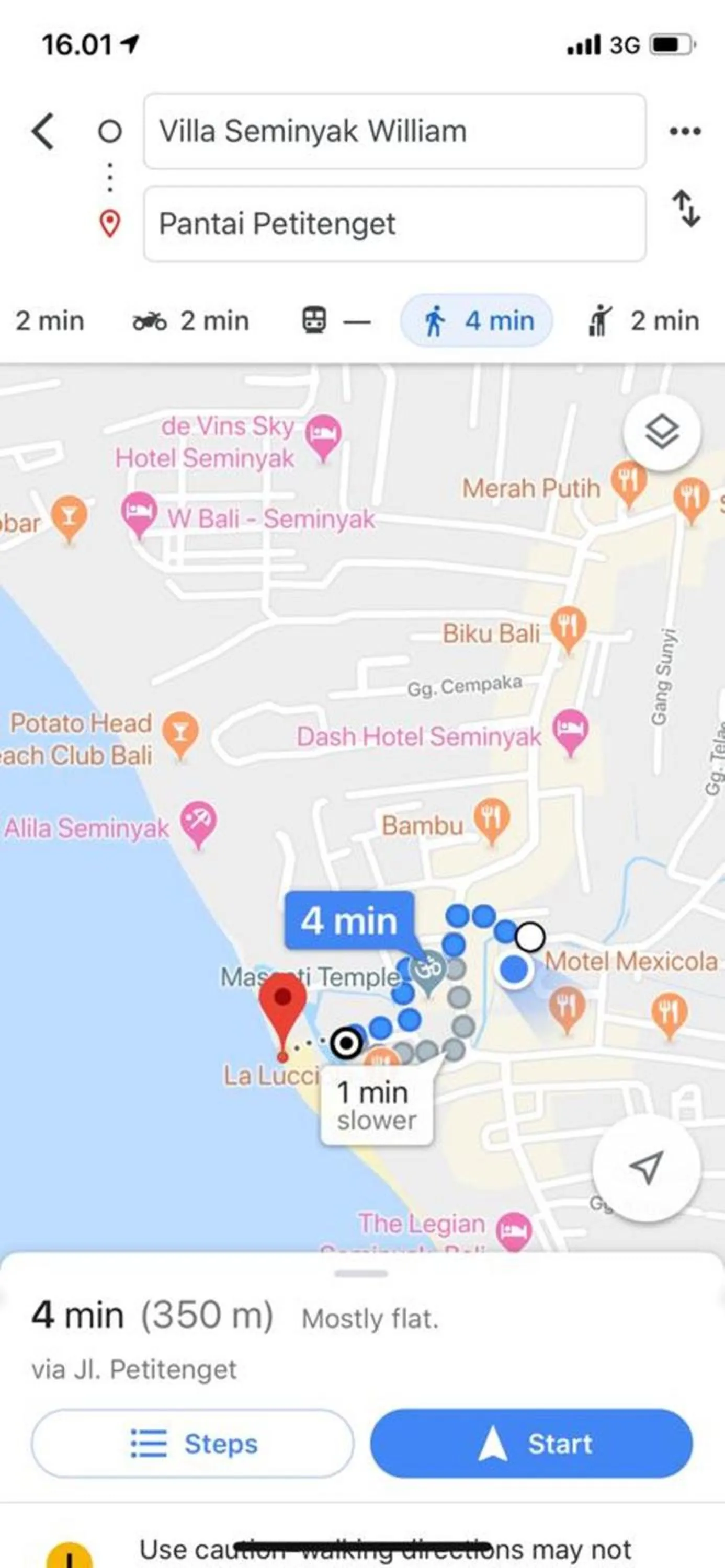 Beach in Villa Seminyak William