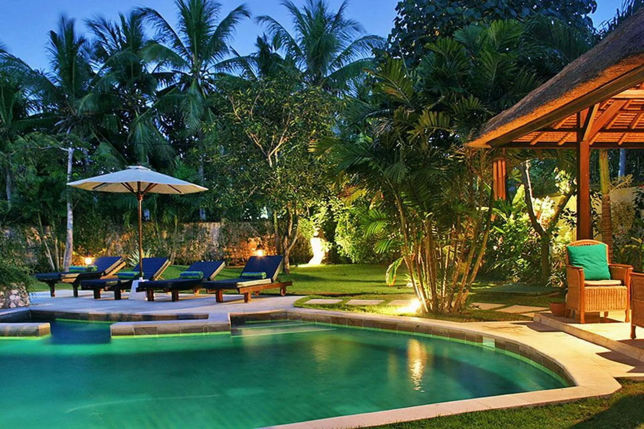 Garden view in Villa Seminyak William