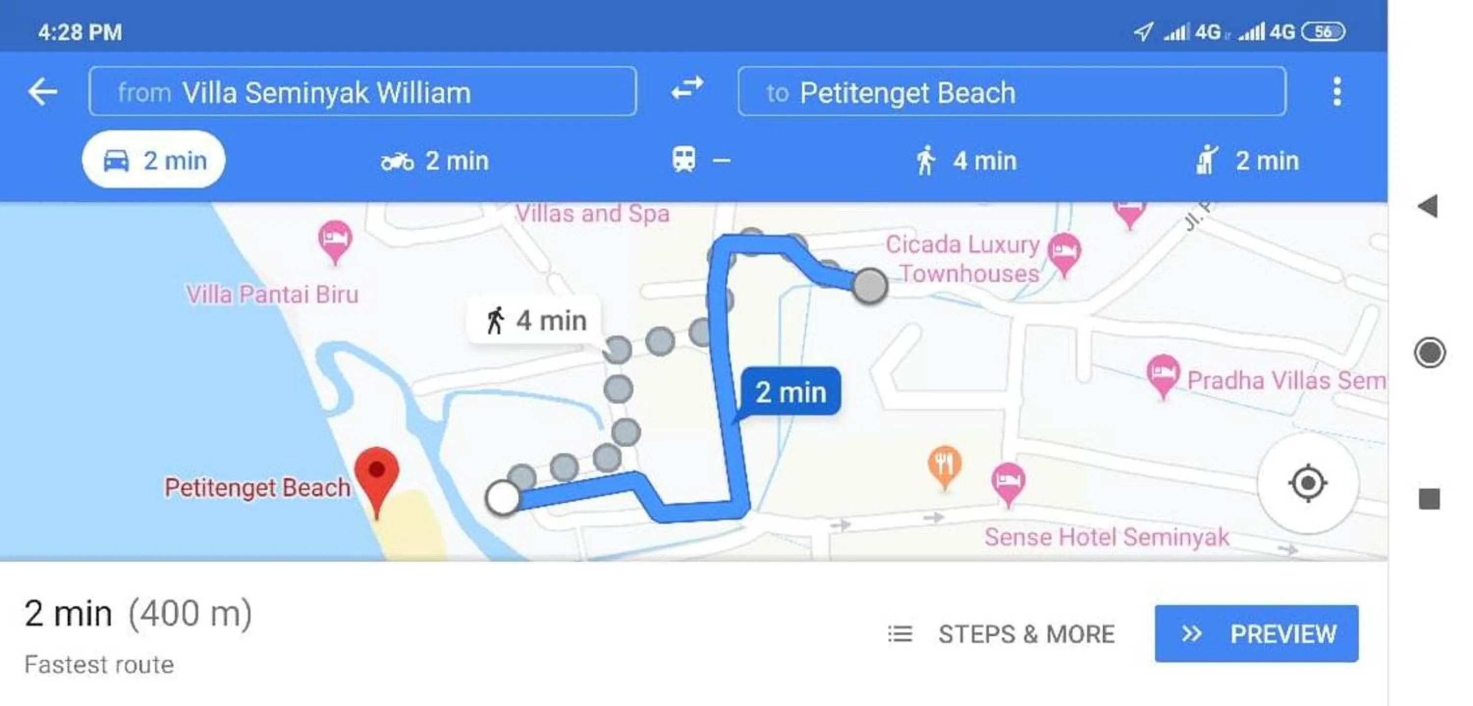 Beach in Villa Seminyak William