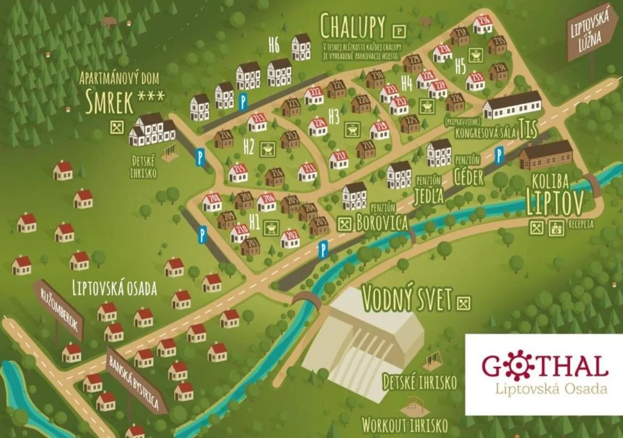 Floor plan in Rezort Gothal Chalupy