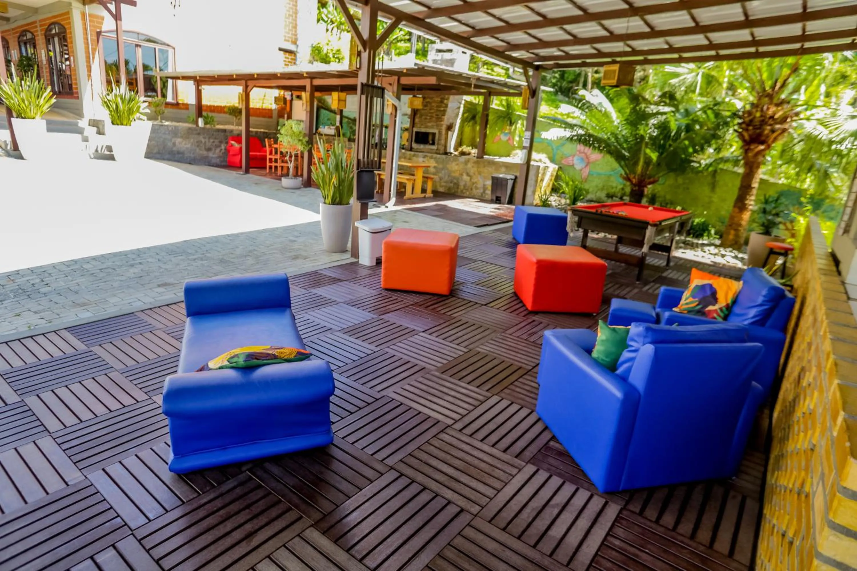 Seating area in Pousada Magnus