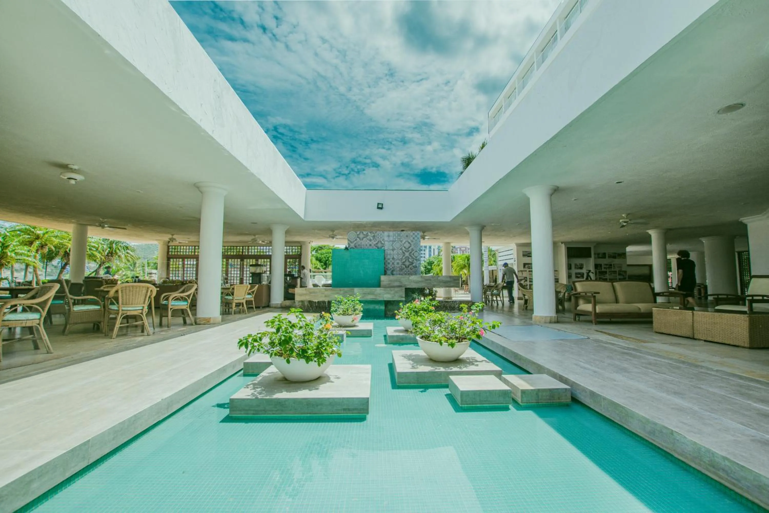 Seating area in Tamaca Beach Resort