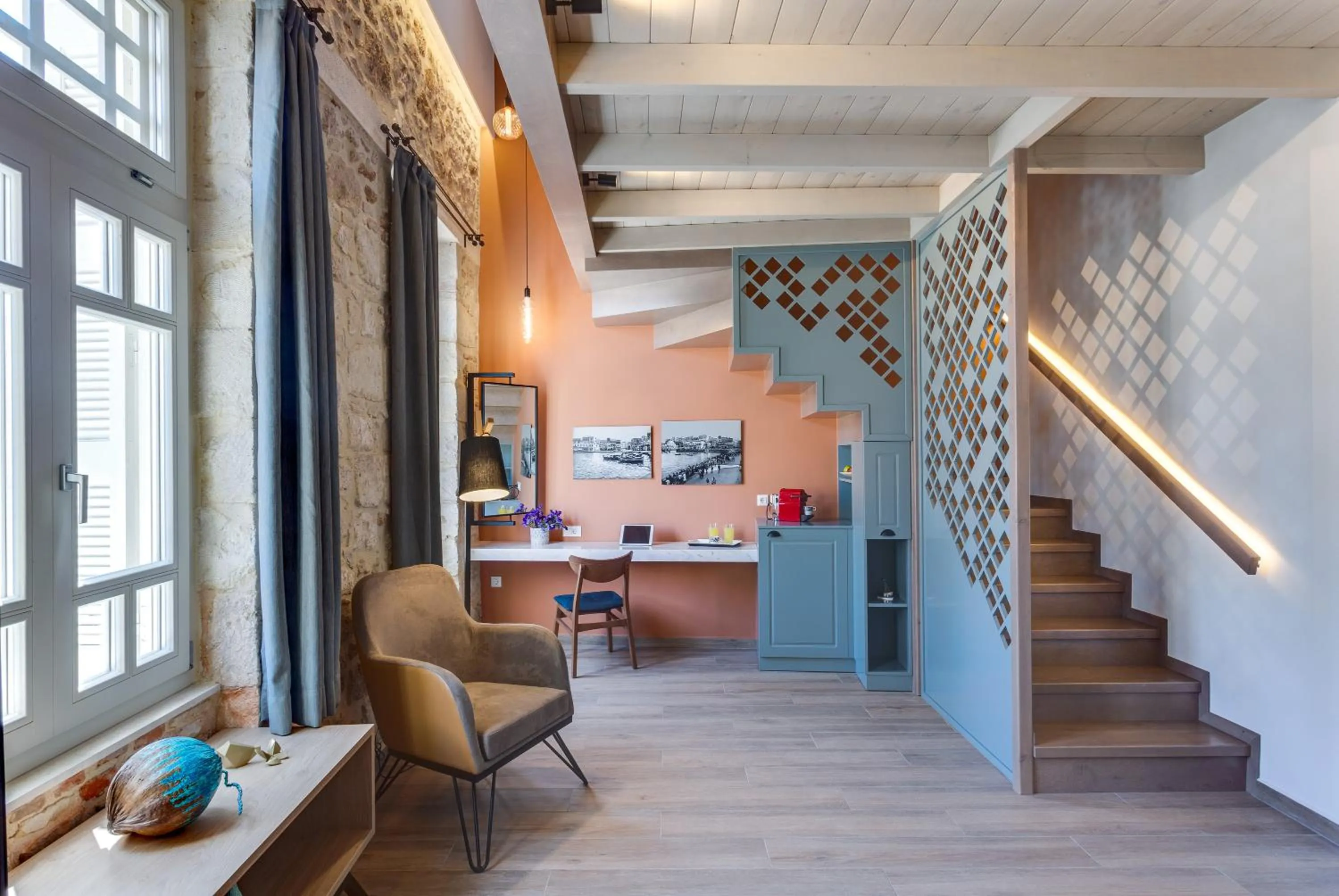 Seating area in 1924 suites