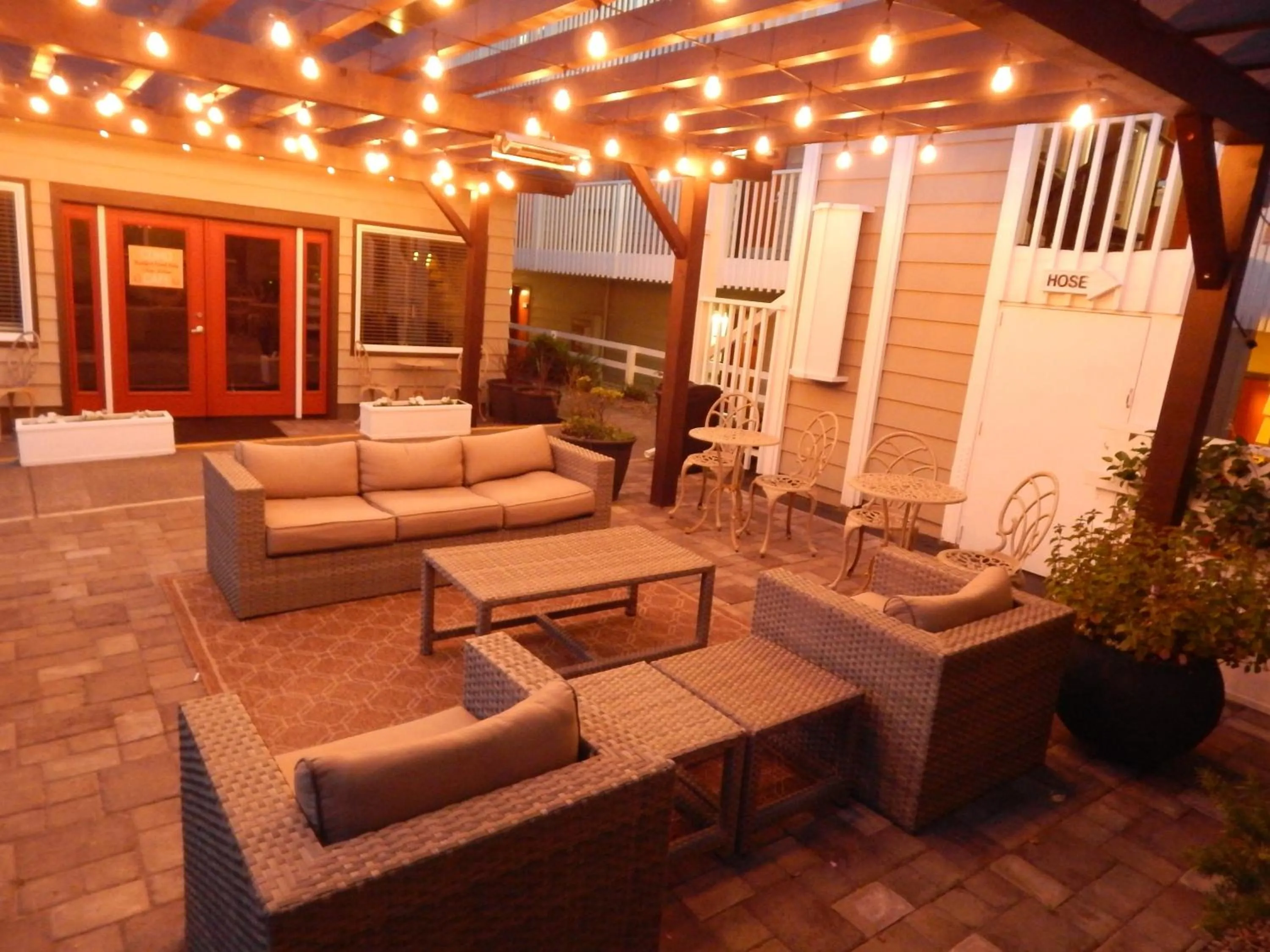 Patio in The Coho Oceanfront Lodge
