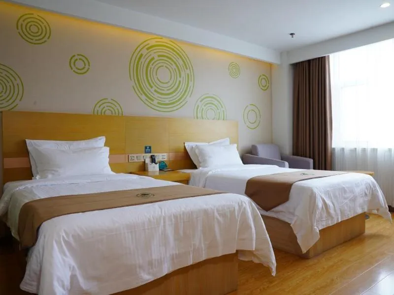 Bed in GreenTree Inn Xingtai Renze District People Street Business Hotel