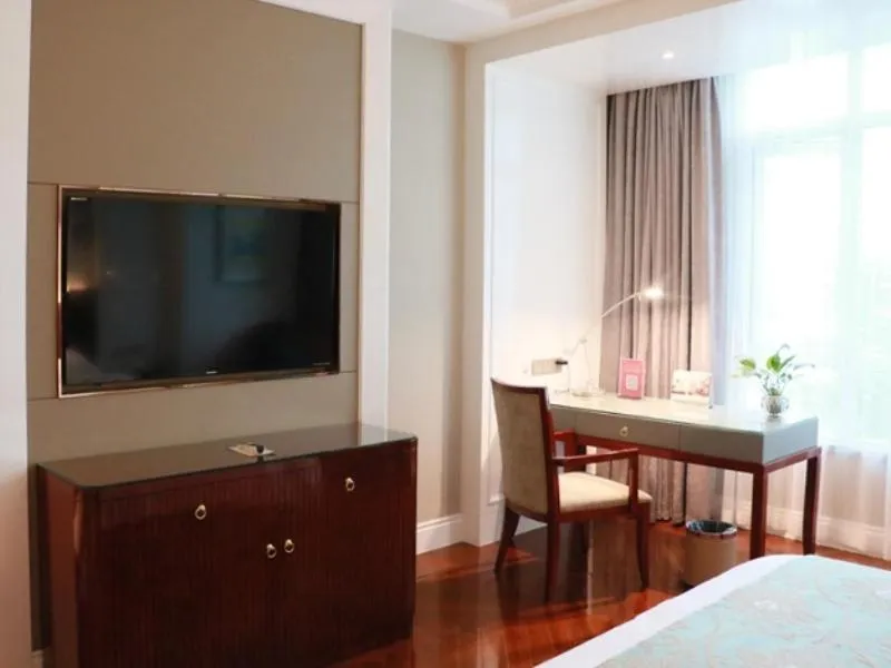 Bed in GreenTree Eastern Yancheng Binhai Oubaoliya City Square Hotel