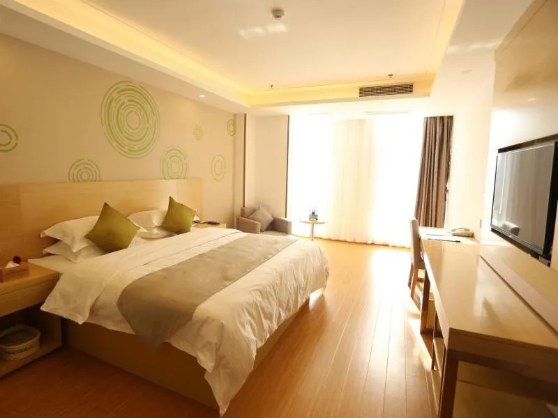 Bed in GreenTree Inn Suzhou Yongqiao District Fuxiao Avenue Hotel