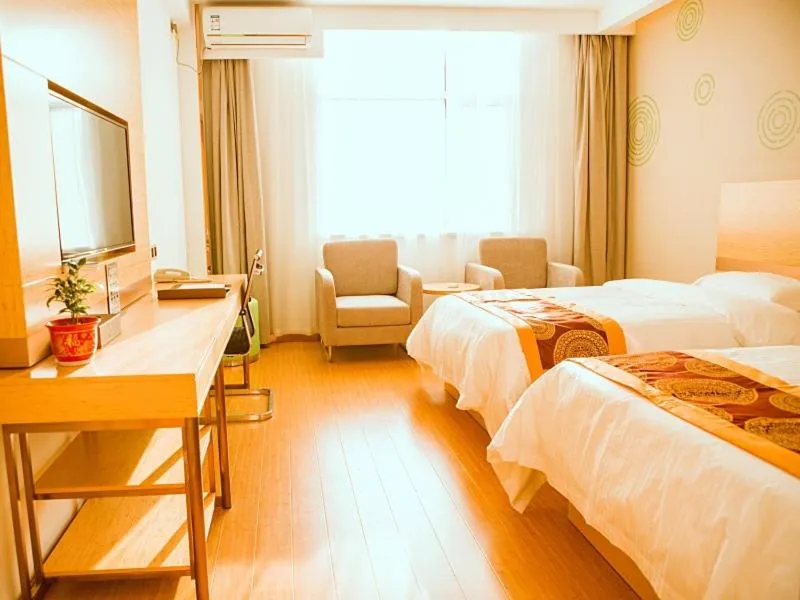 Bed in GreenTree Inn Yancheng Funing Experimental Primary School Suzhou Road Hotel