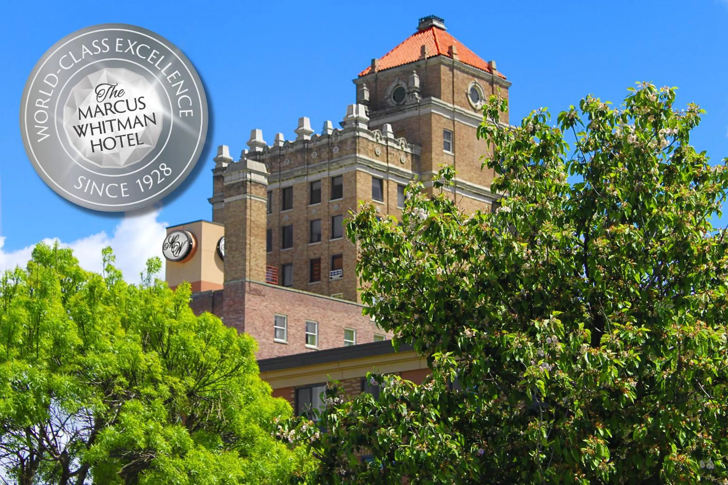 Property building in Marcus Whitman Hotel