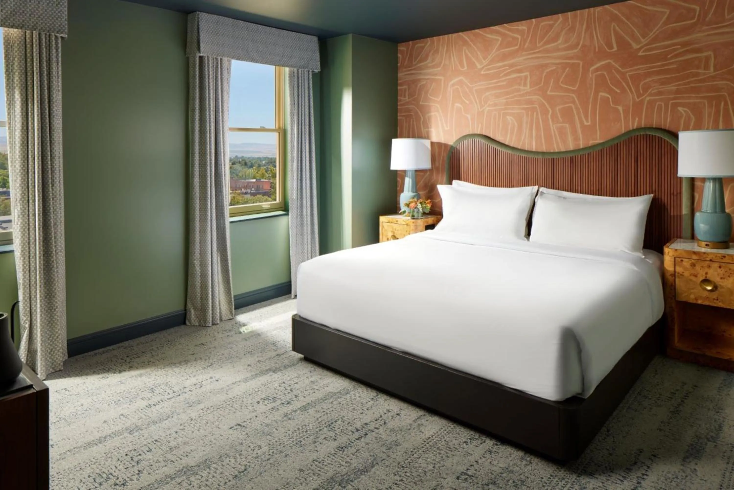 Bed in Marcus Whitman Hotel