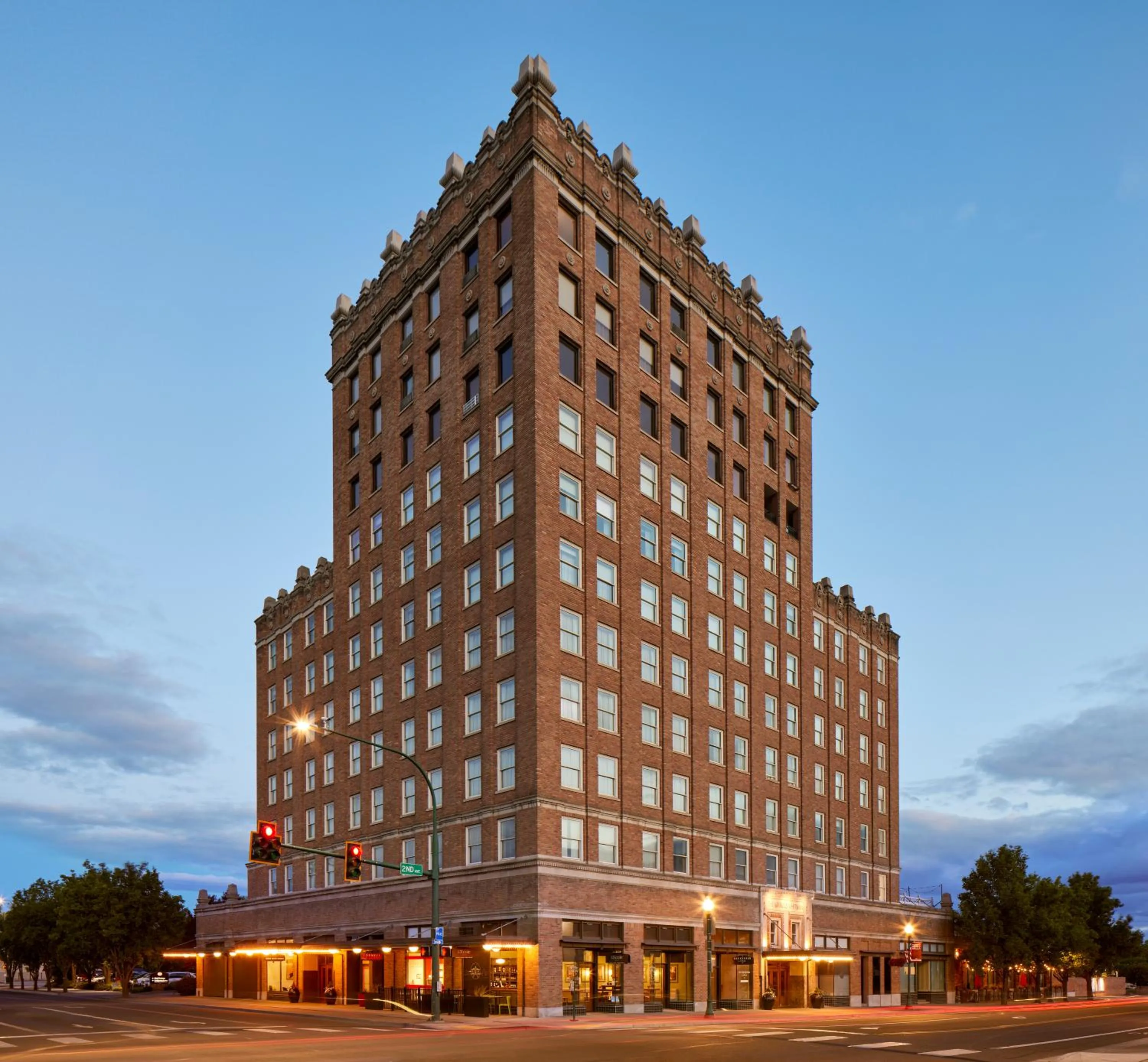 Property building in Marcus Whitman Hotel