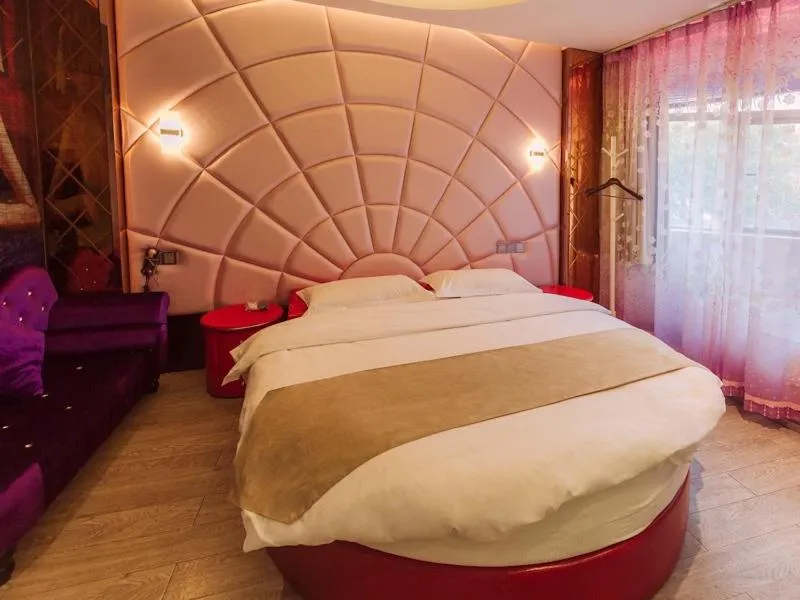 Bed in GreenTree Alliance Shanghai Minhang District Hongqiao Hub Huanghua Road Hotel