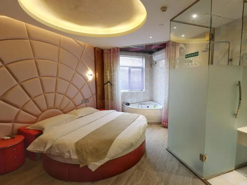 Bed in GreenTree Alliance Shanghai Minhang District Hongqiao Hub Huanghua Road Hotel
