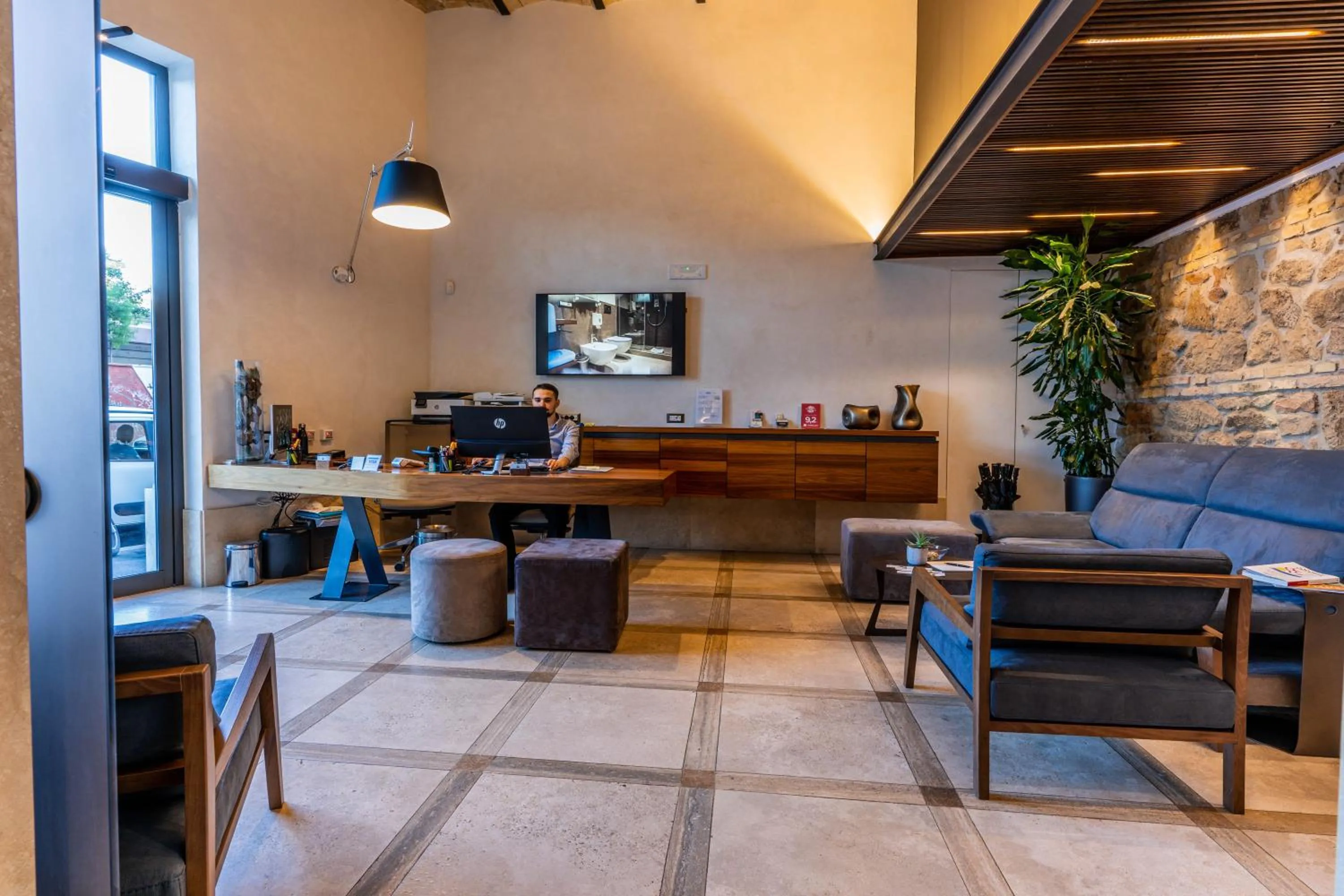 Lobby or reception in Gasometer Urban Suites