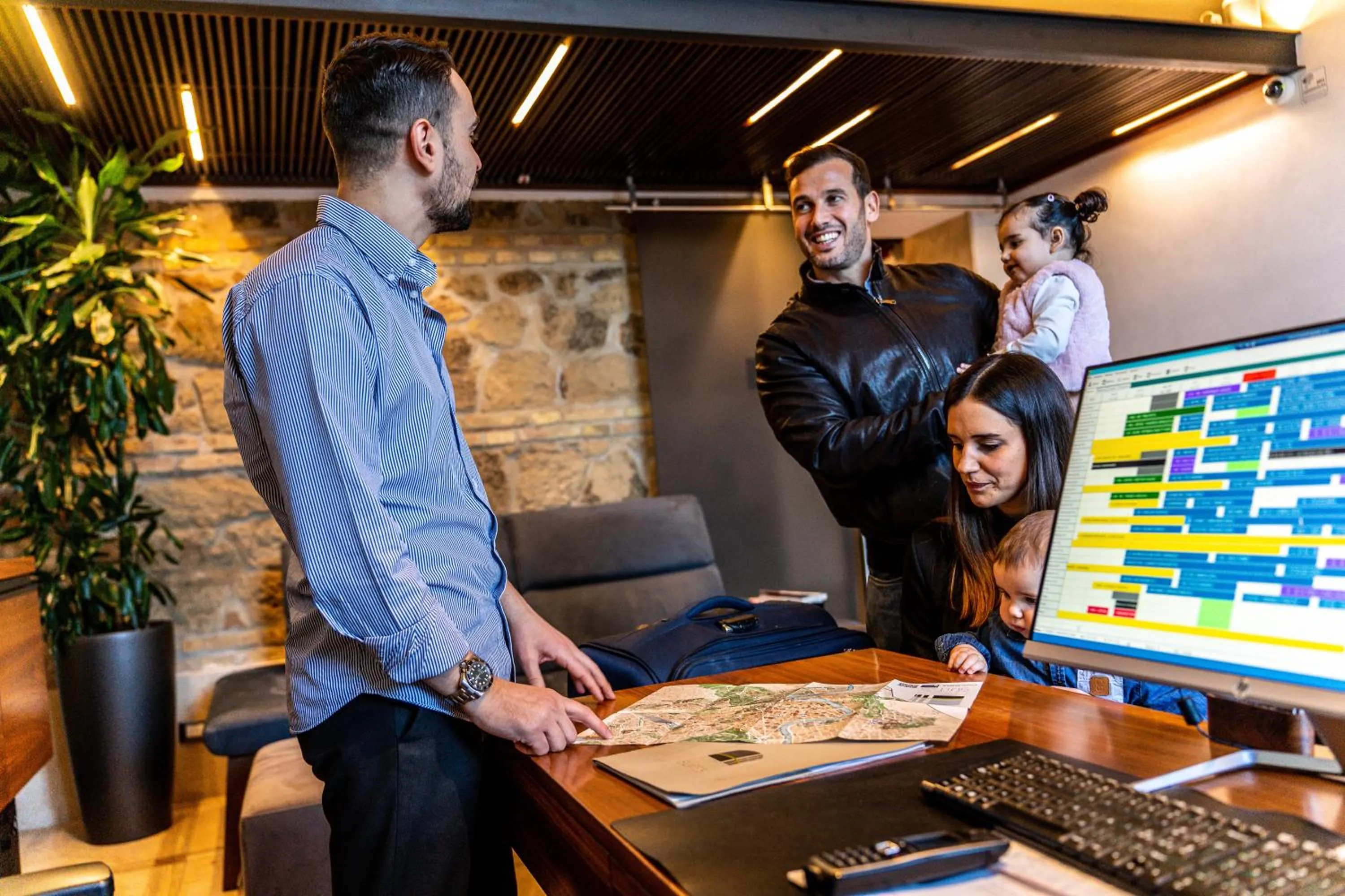 Lobby or reception in Gasometer Urban Suites