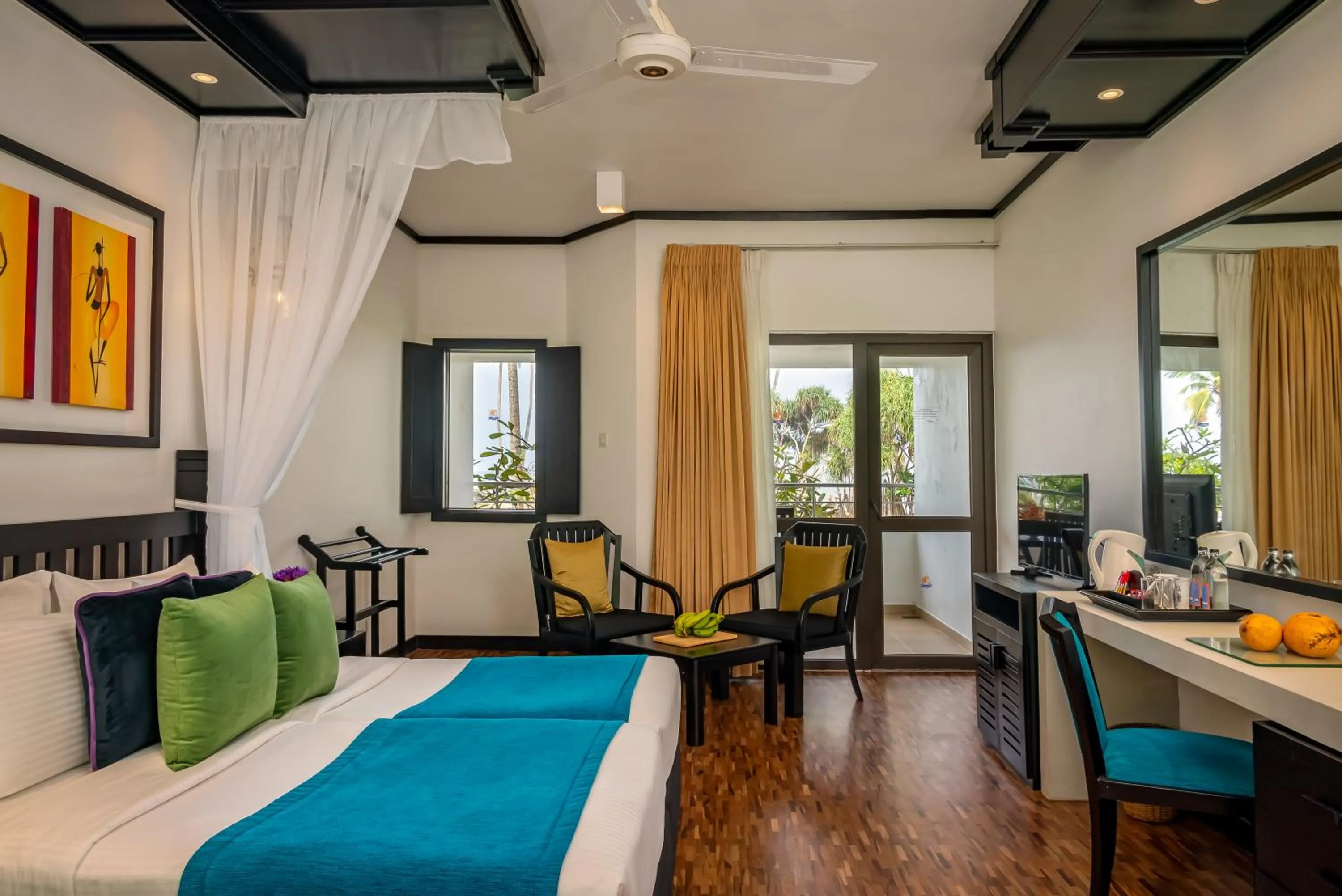 Bed in Tangerine Beach Hotel