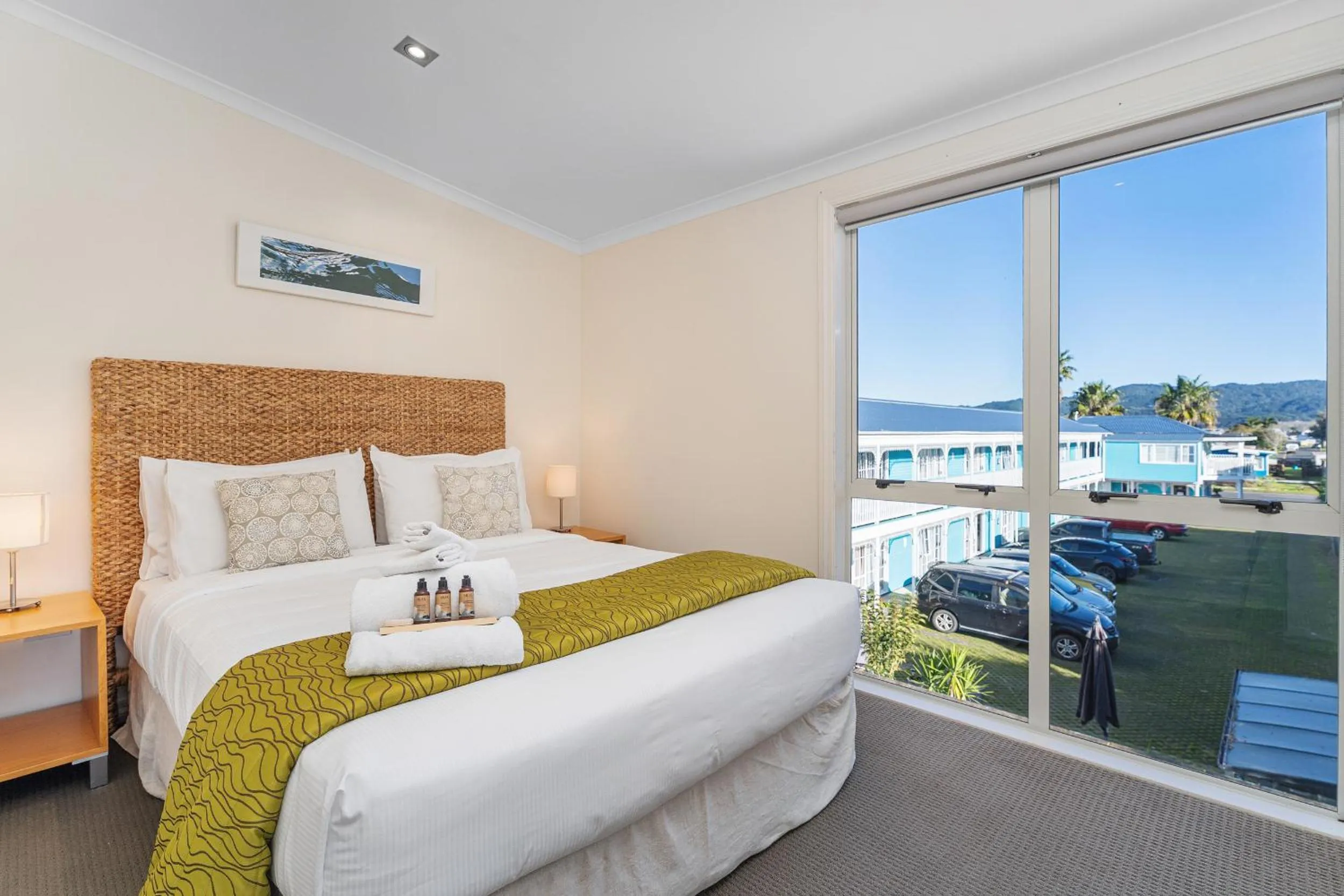 Bed in Crow's Nest Apartments