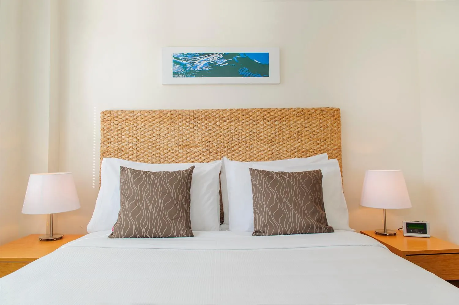 Bed in Crow's Nest Apartments