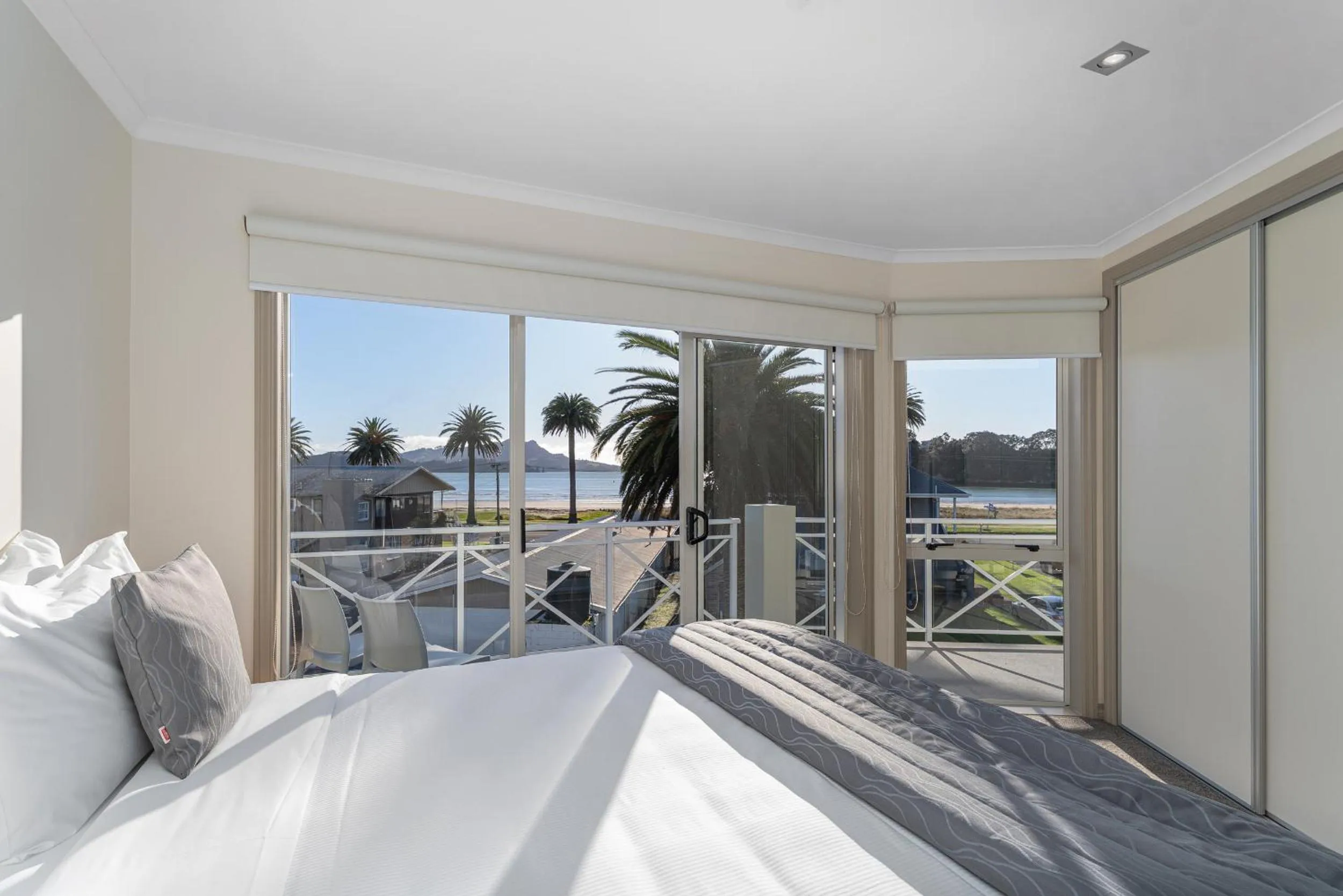 Bed in Crow's Nest Apartments