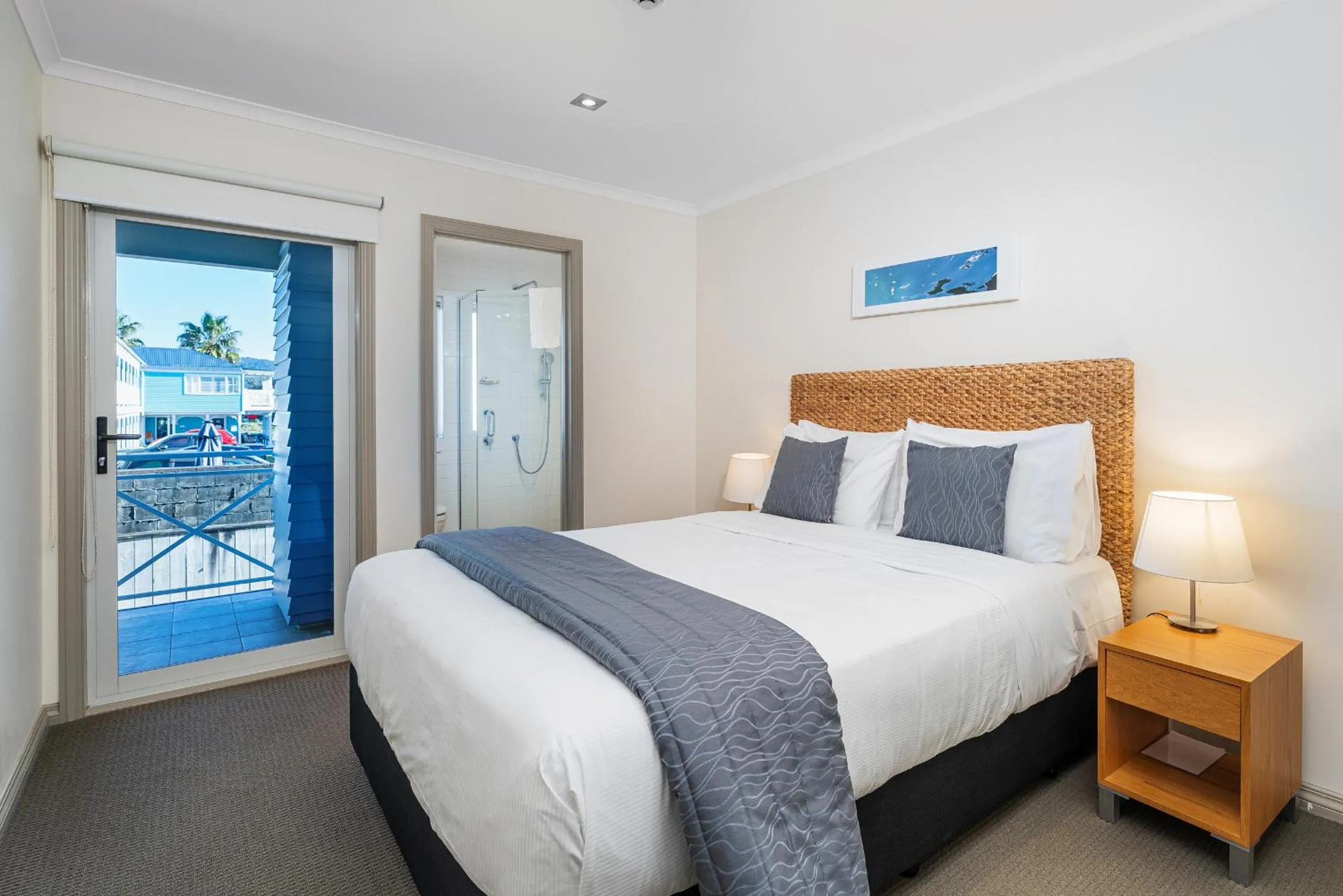 Bed in Crow's Nest Apartments