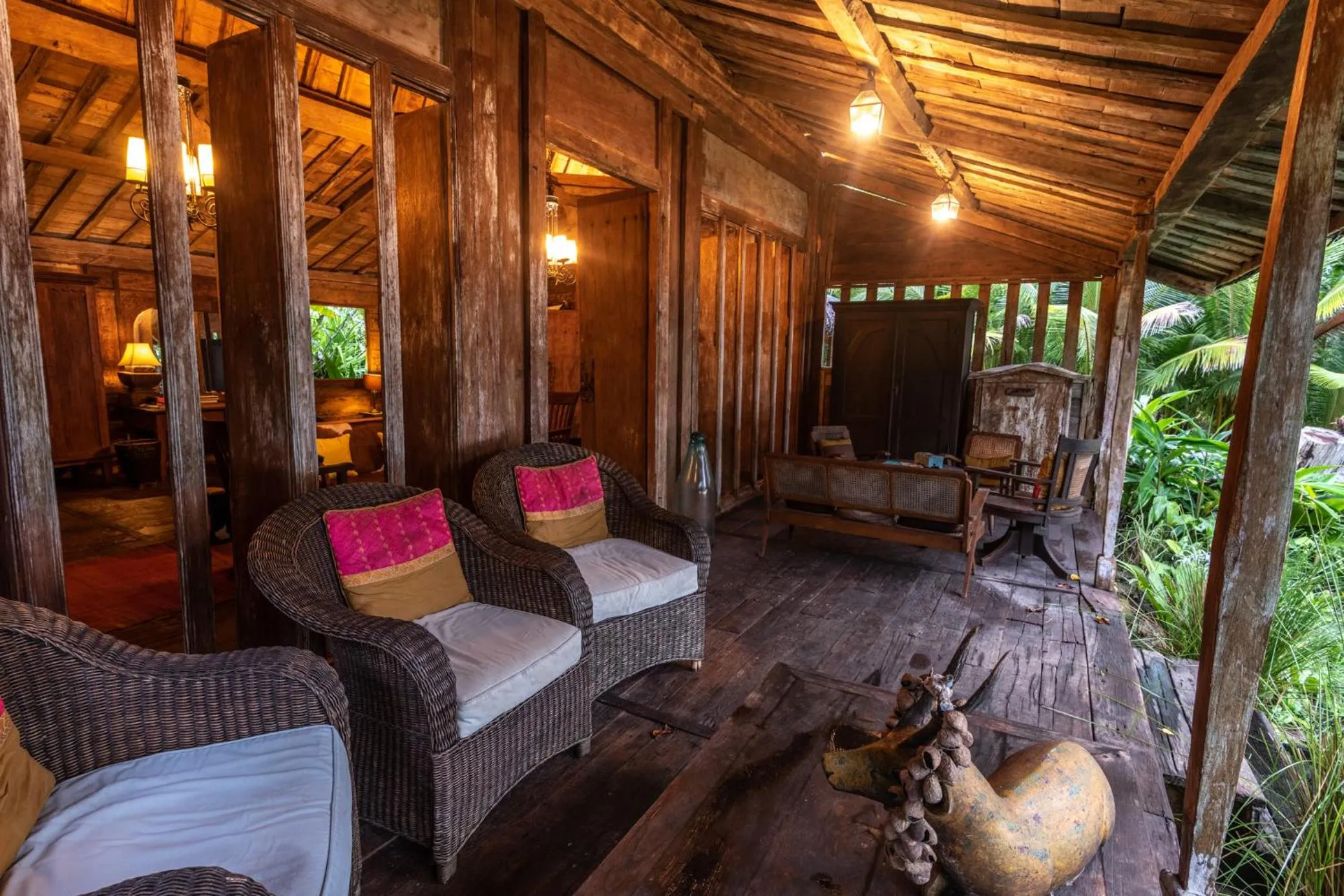 Patio in Ratua Private Island Resort