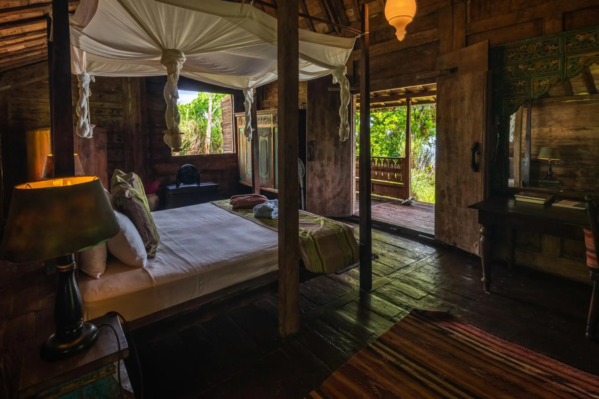 Bed in Ratua Private Island Resort
