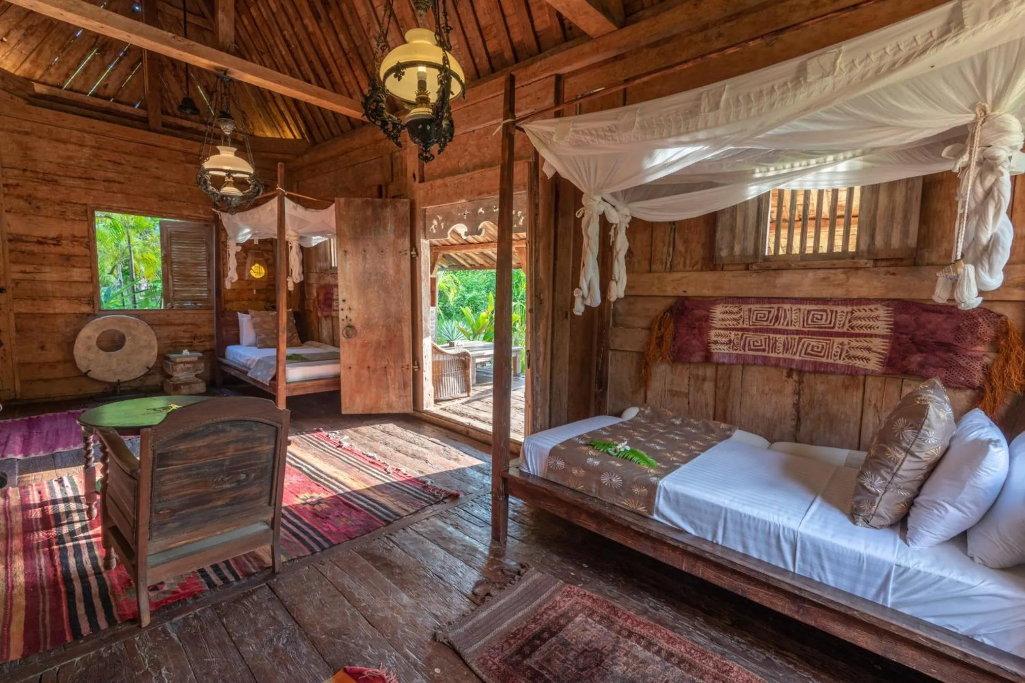 Bed in Ratua Private Island Resort