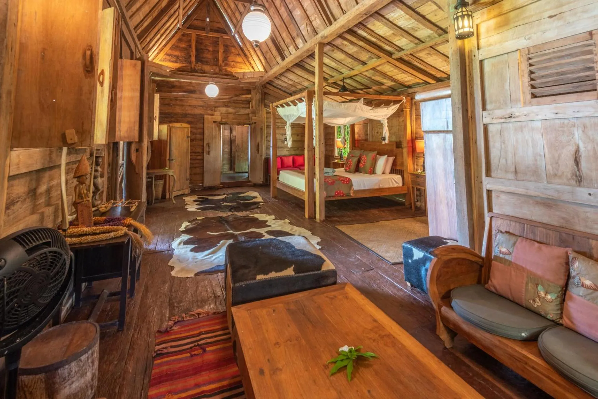 Bed in Ratua Private Island Resort