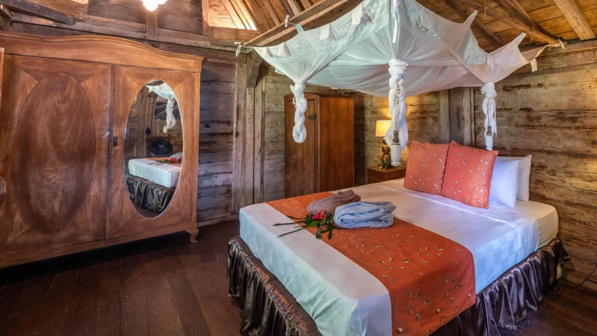 Bed in Ratua Private Island Resort