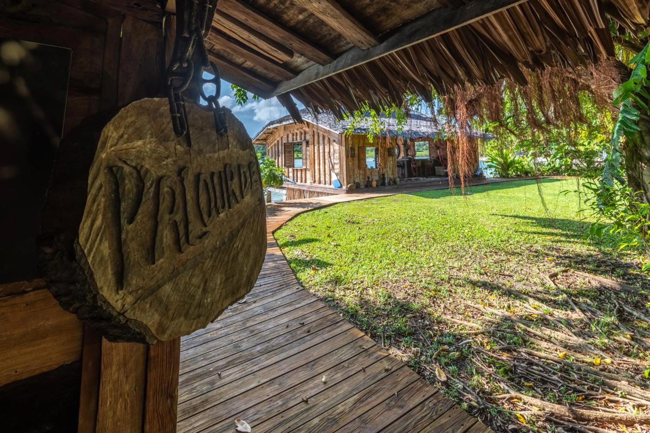 Garden in Ratua Private Island Resort