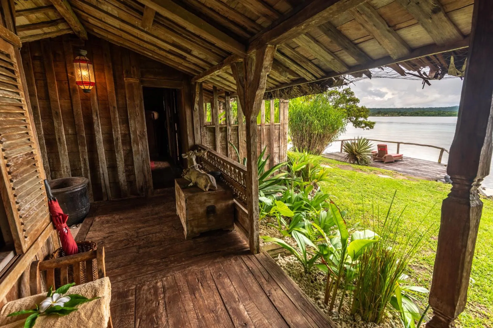 Patio in Ratua Private Island Resort