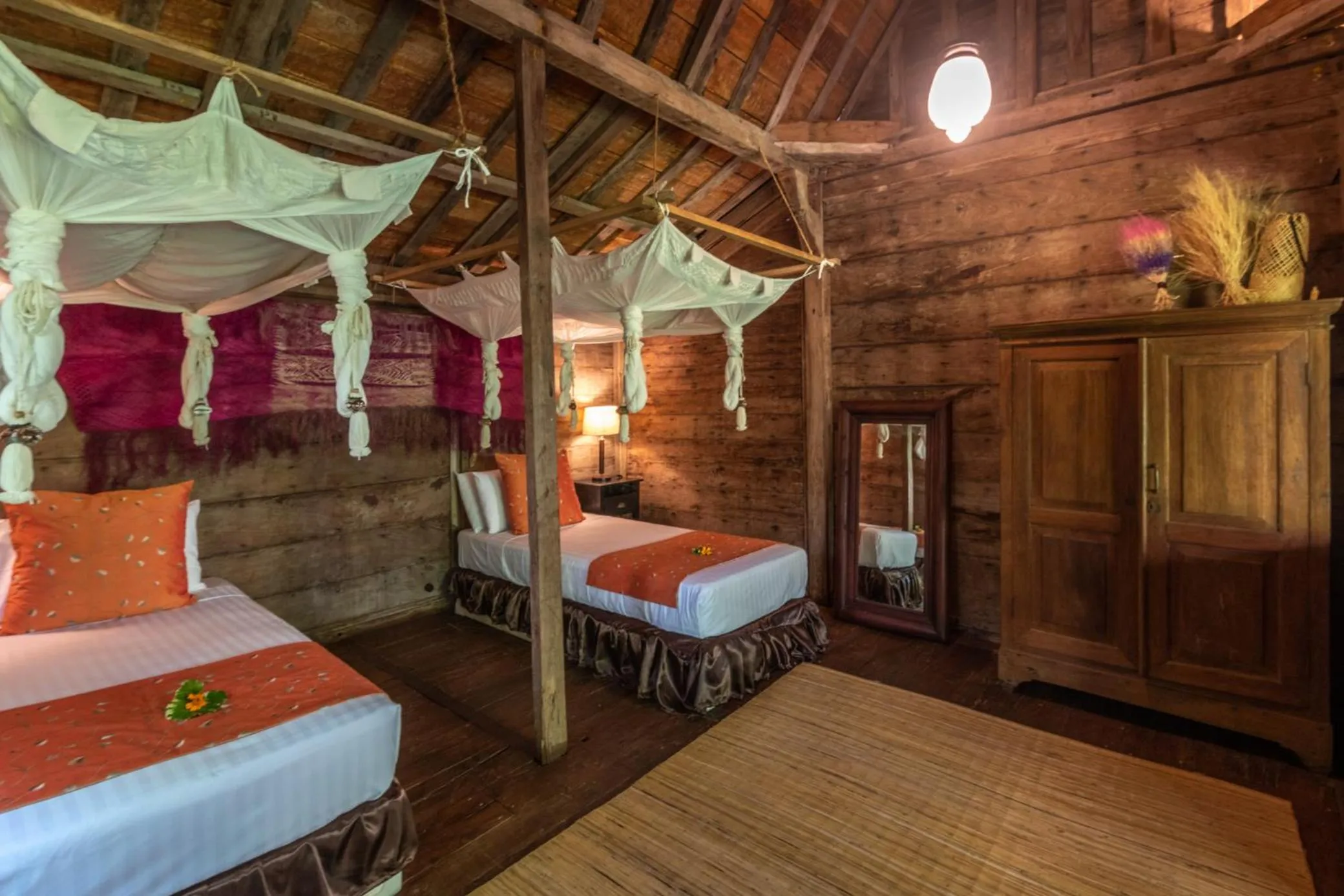 Bed in Ratua Private Island Resort