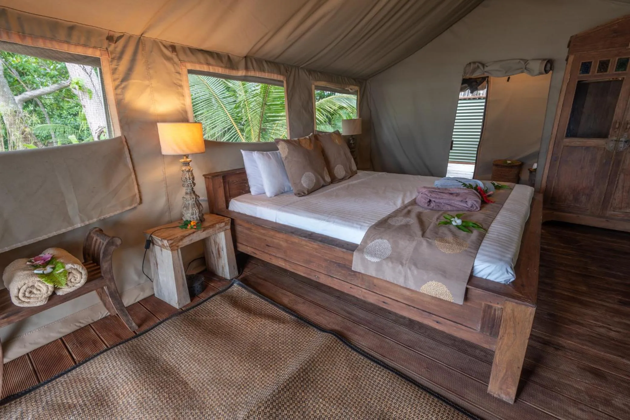 Photo of the whole room, Bed in Ratua Private Island Resort