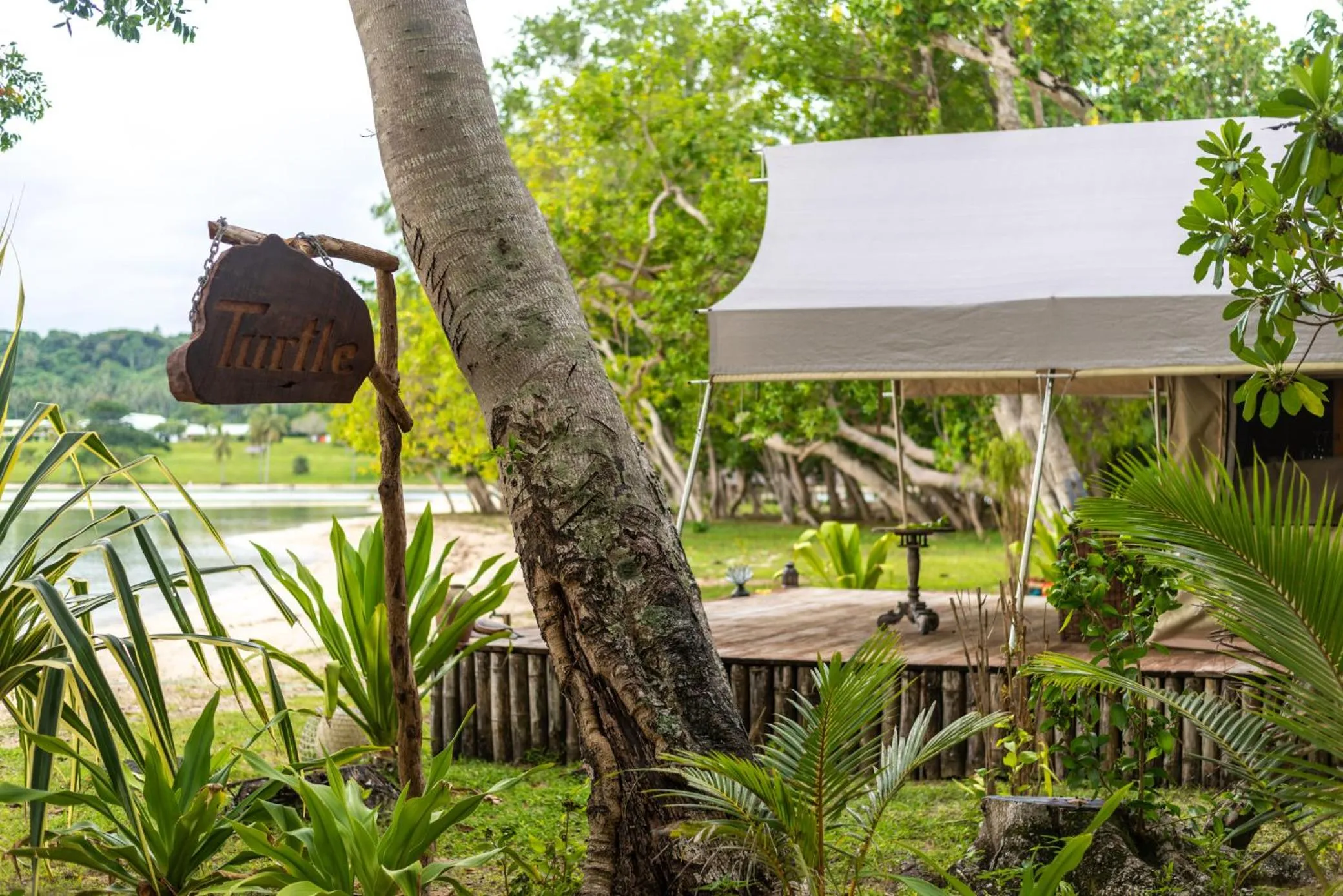 Garden in Ratua Private Island Resort