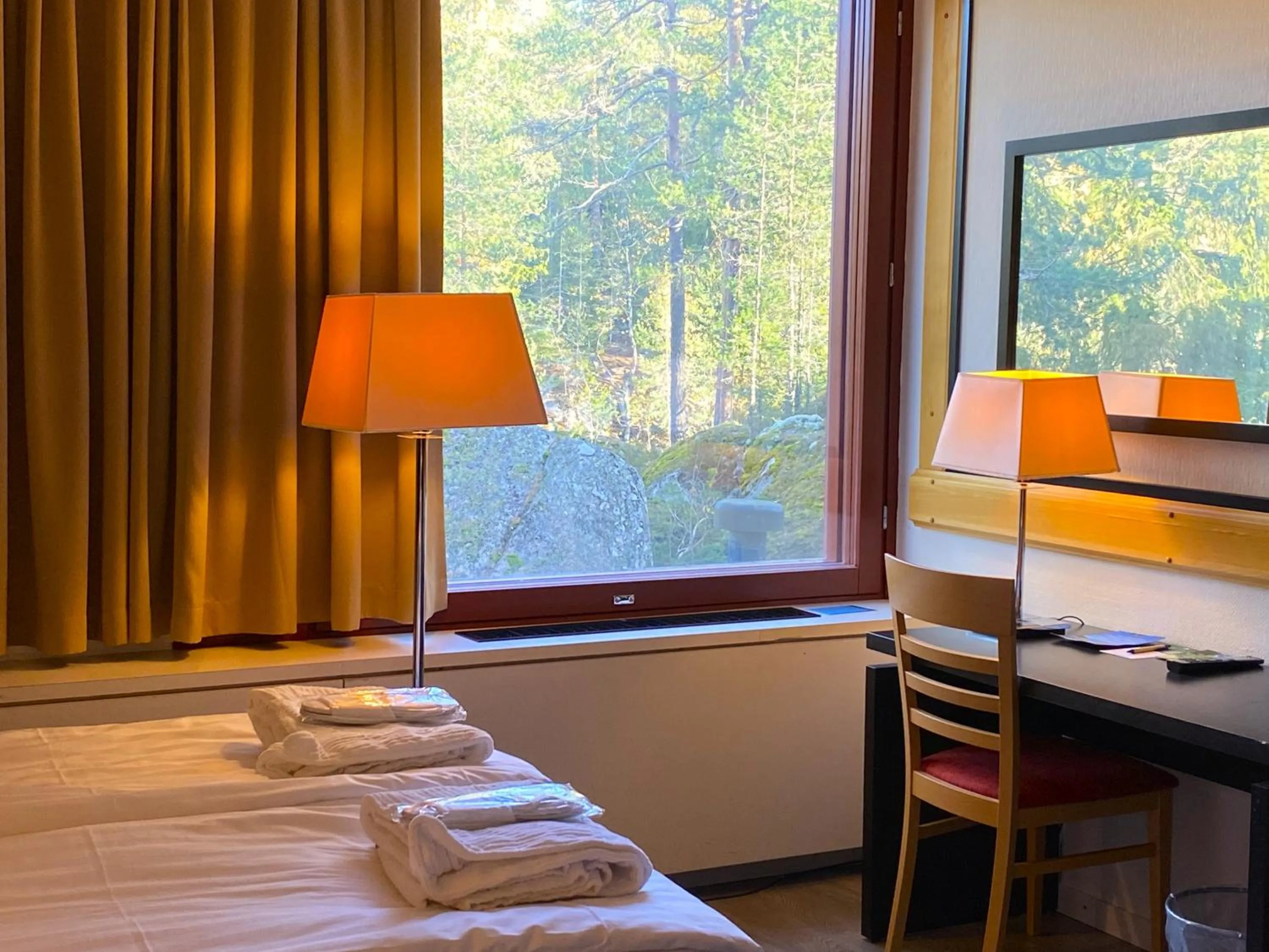 Bed in Hotel Korpilampi