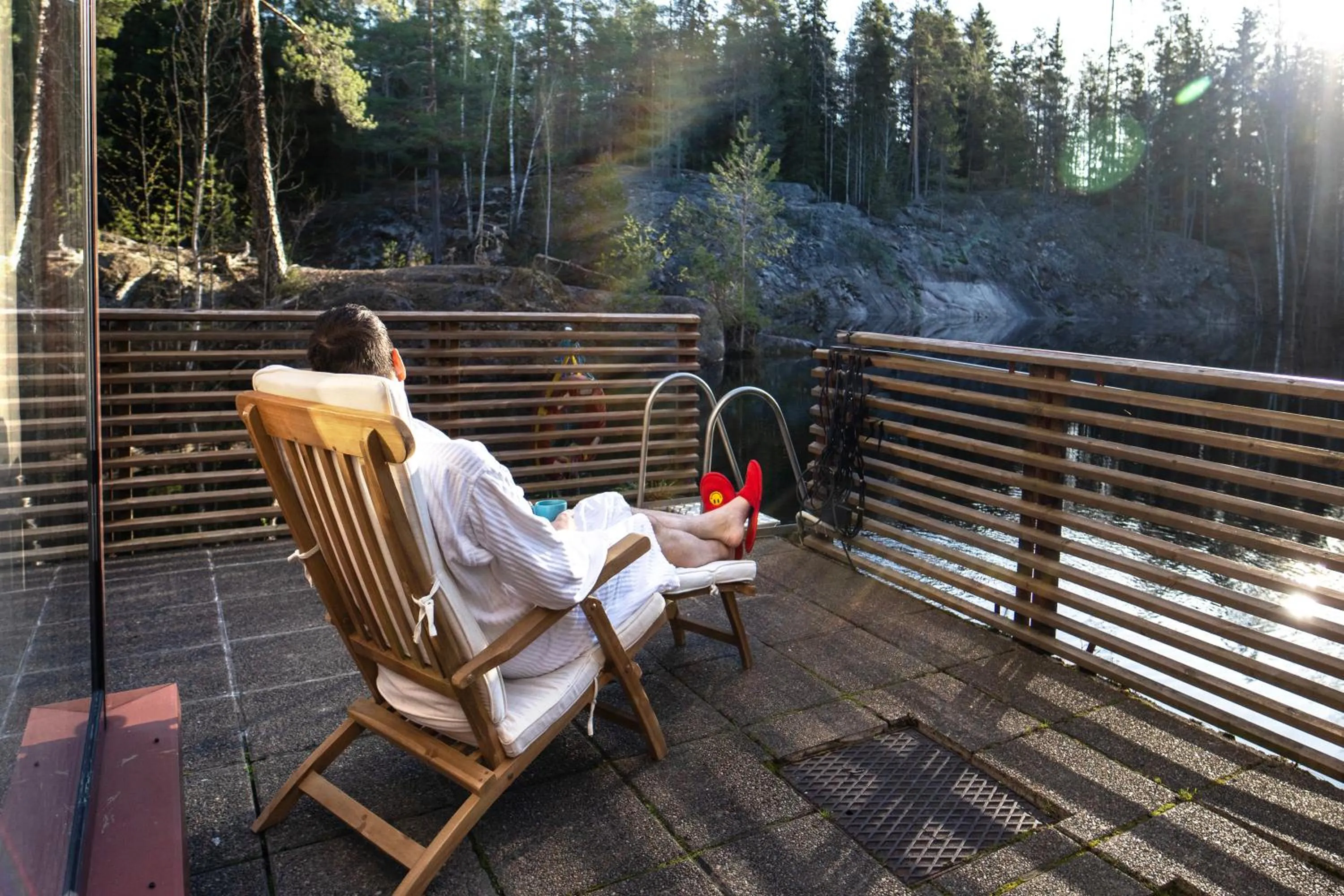 Patio in Hotel Korpilampi