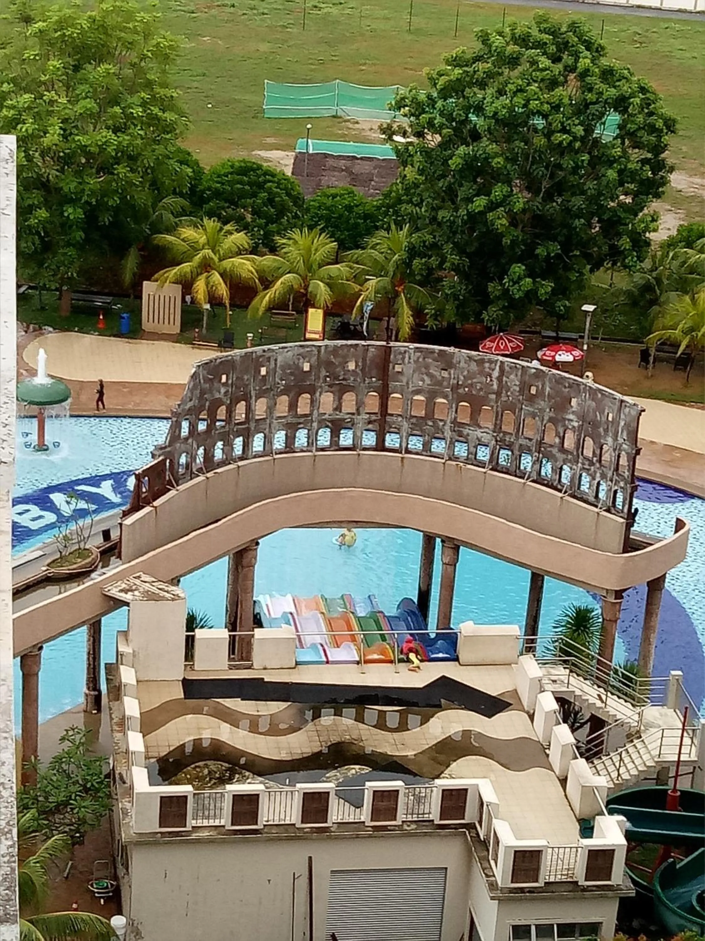 Pool view in CT Homestay at Lagoon Park Resort