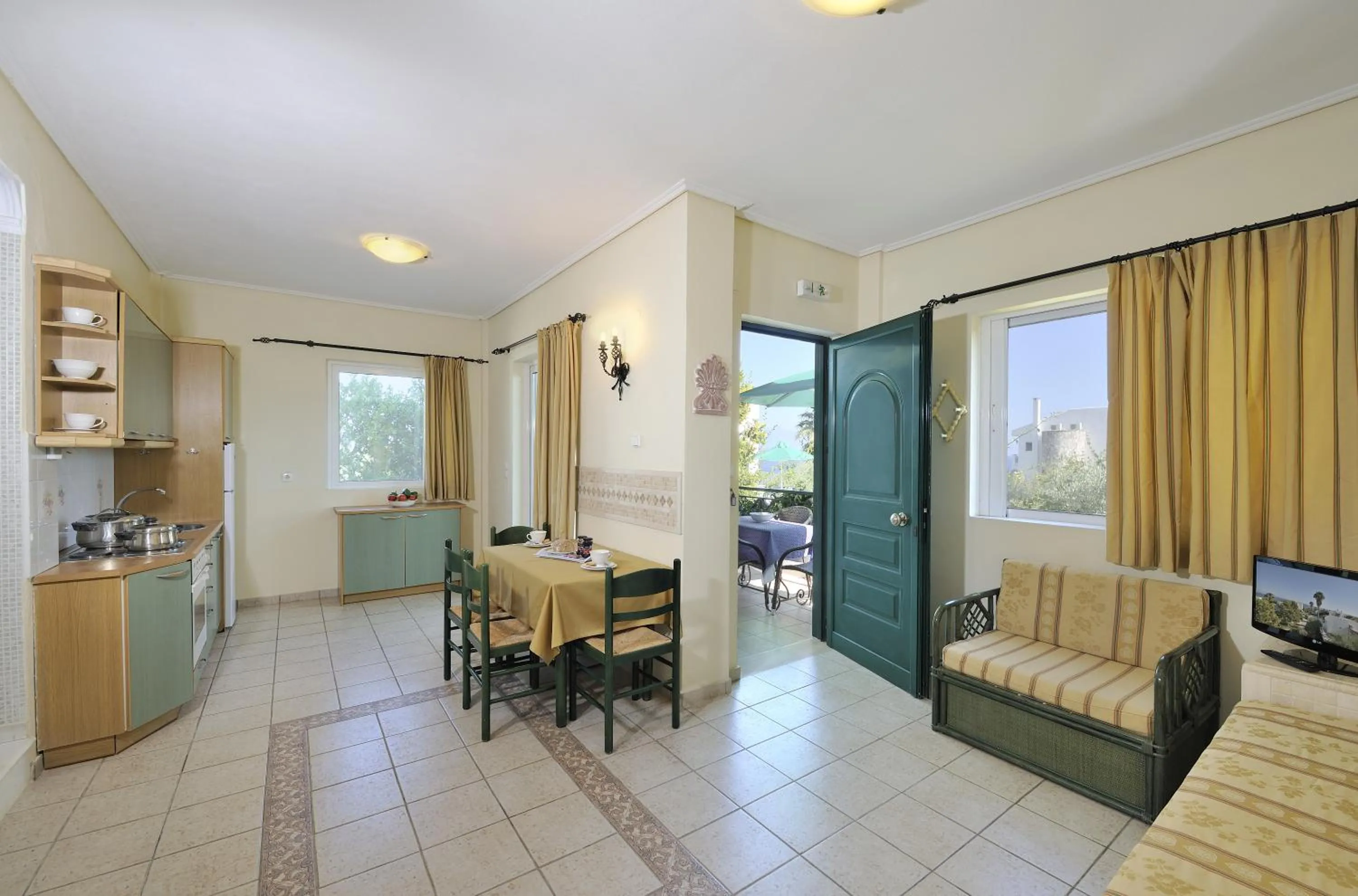 Kitchen or kitchenette in Paris Village Apartments